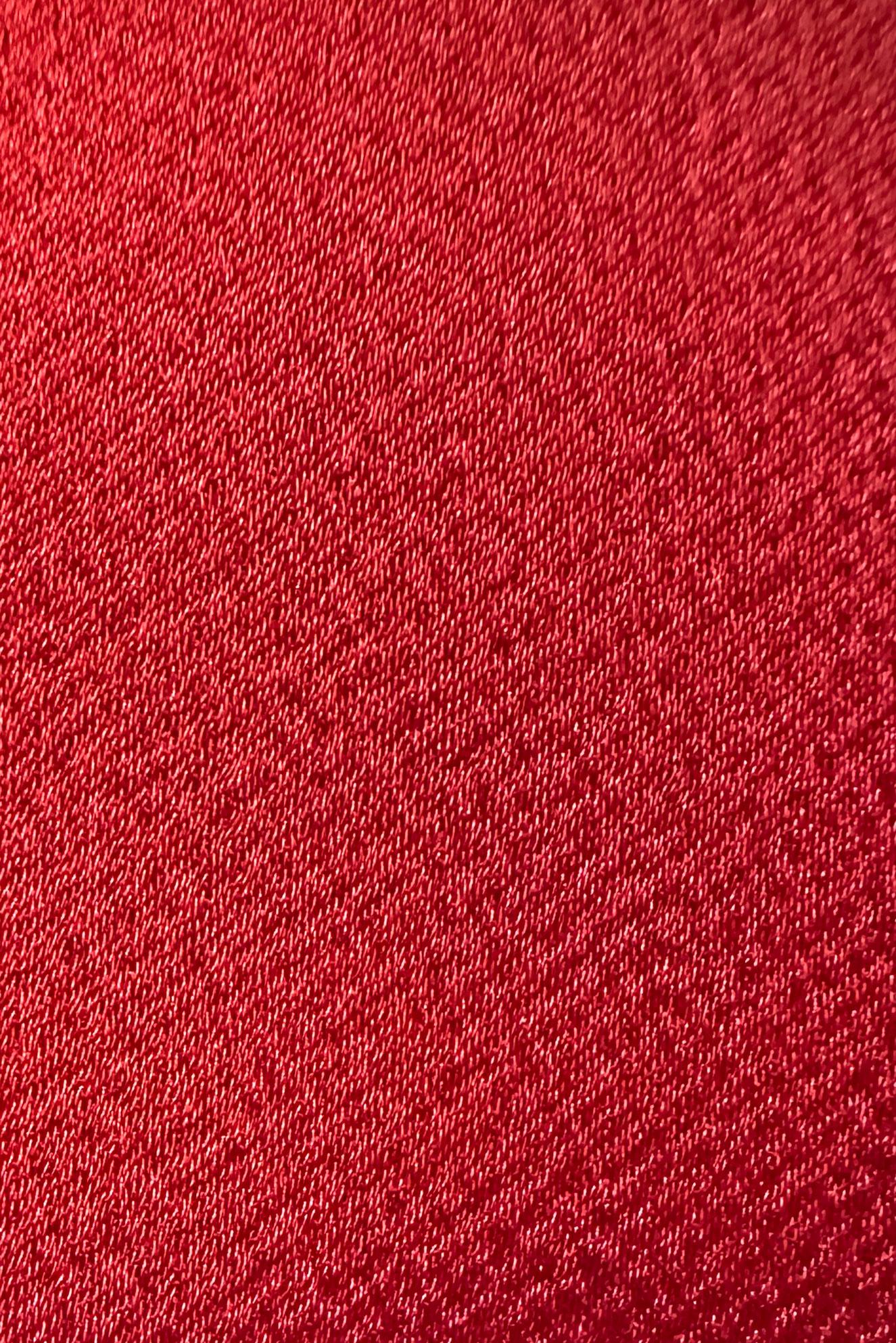 Tesettür giyim KIRMIZI MANŞETLERİ BAĞLAMA DETAYLI SATEN TUNİK 43526