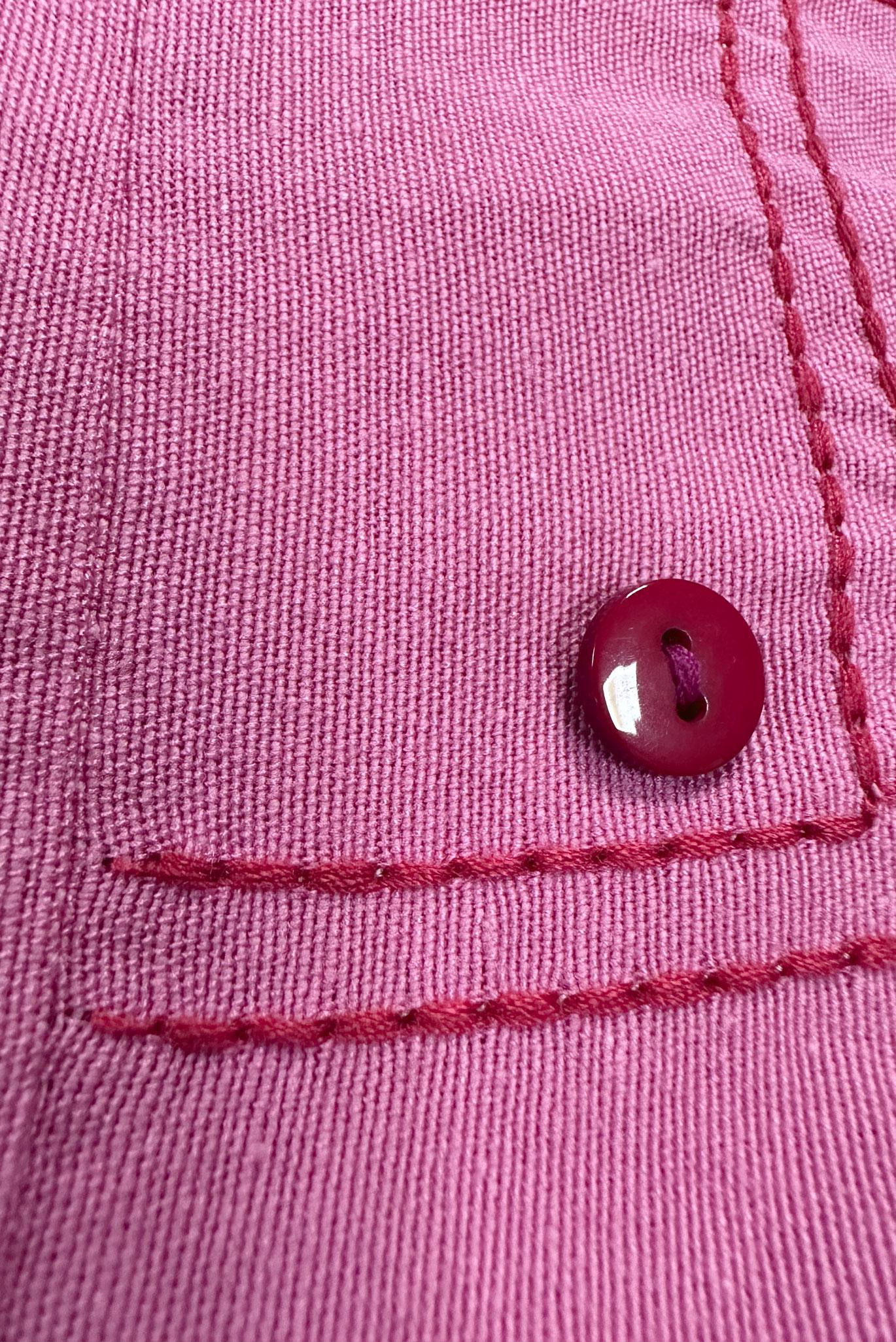 Tesettür giyim FUŞYA DİKİŞ DETAYLI GÖMLEK TUNİK 43608