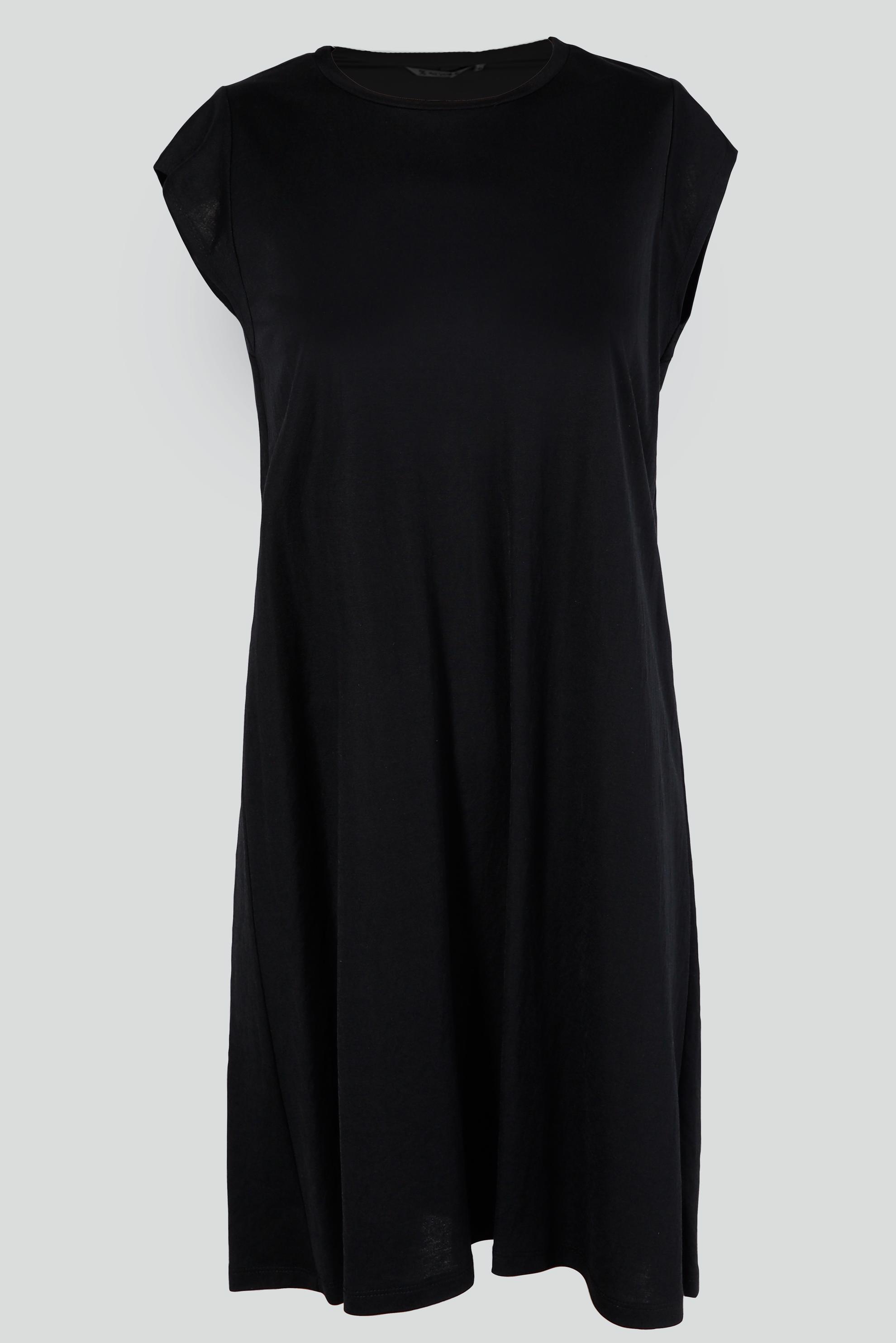 Tesettür giyim SİYAH BASIC SIFIR KOL TUNİK 43620