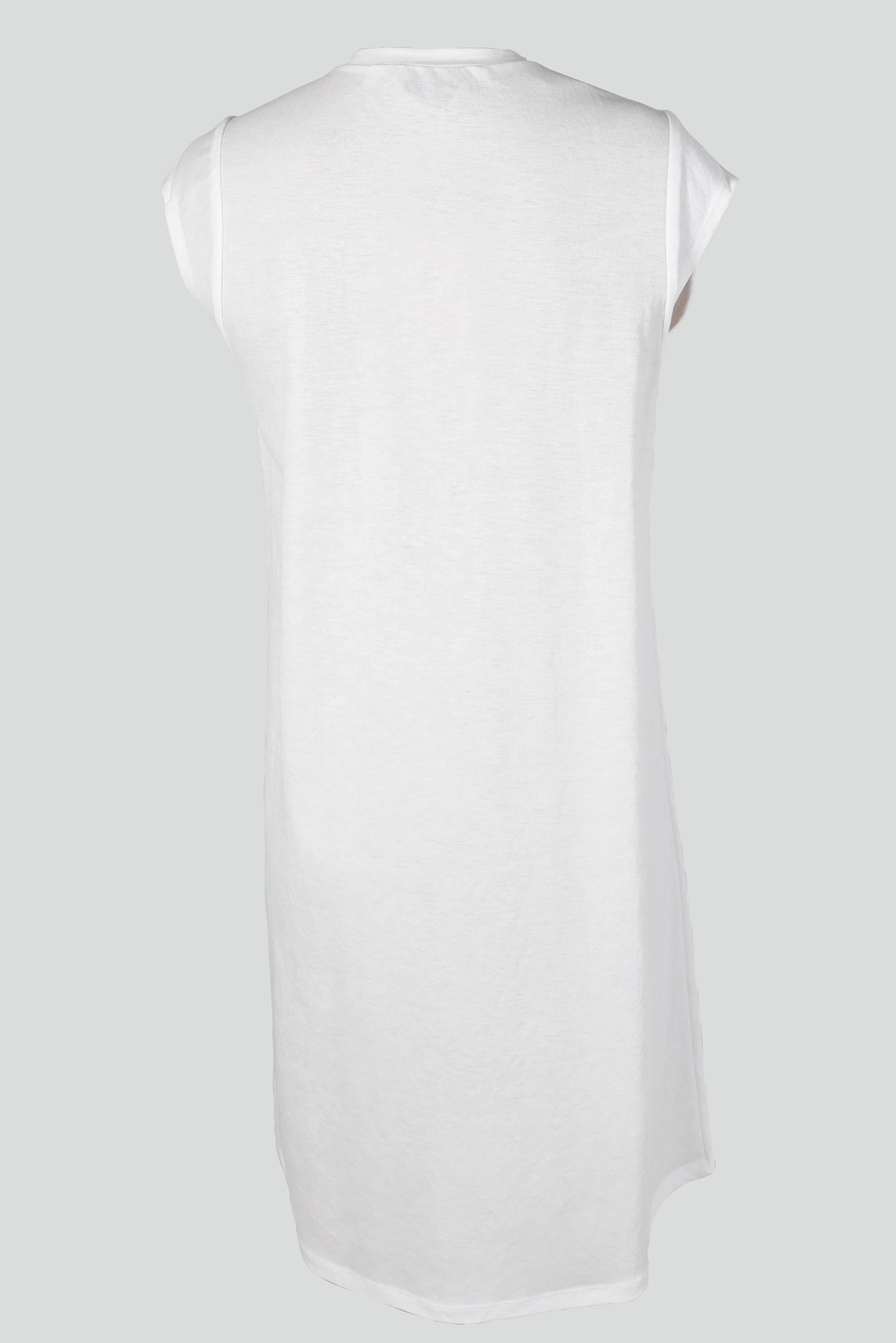 Tesettür giyim BEYAZ BASIC SIFIR KOL TUNİK 43620