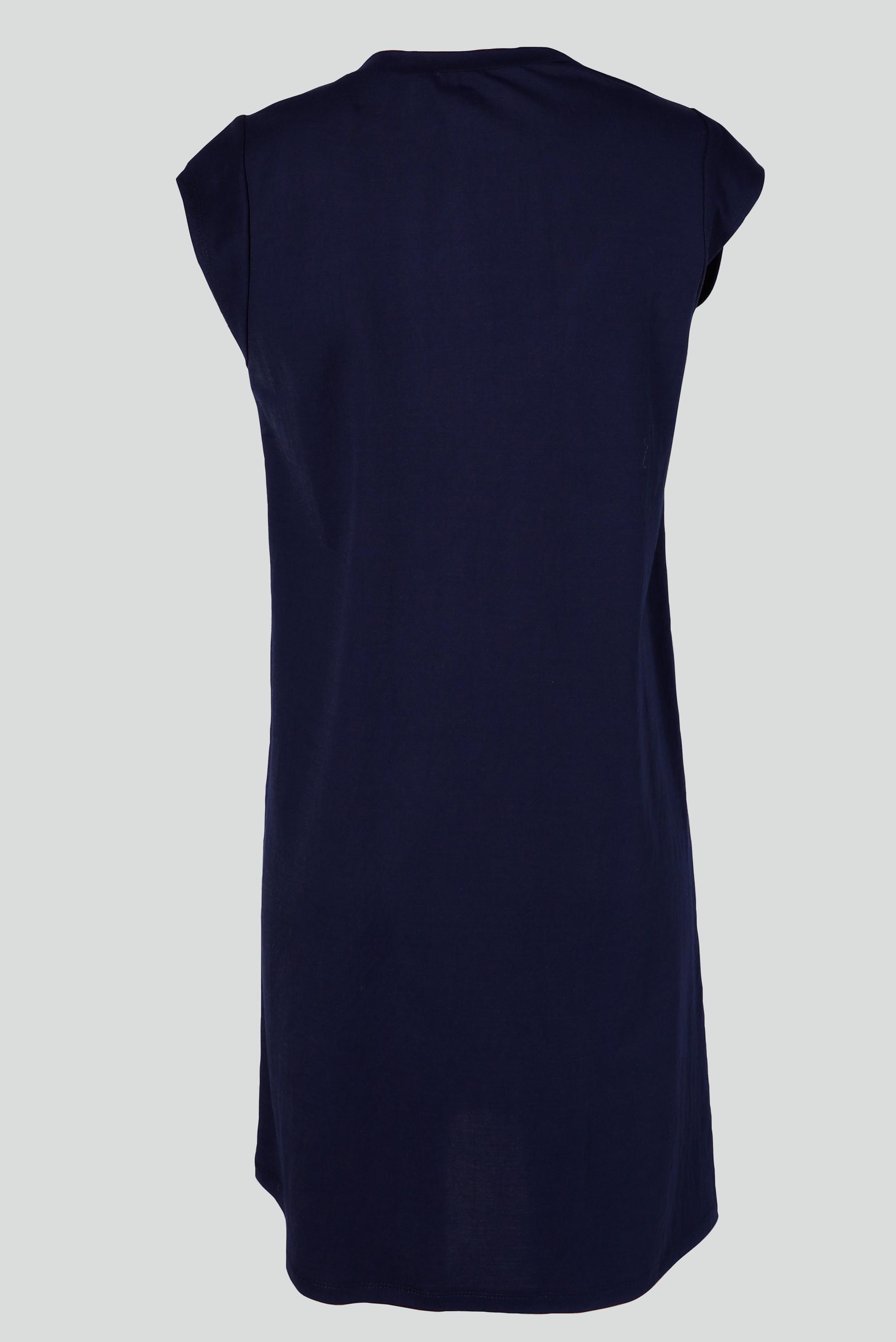 Tesettür giyim LACİVERT BASIC SIFIR KOL TUNİK 43620