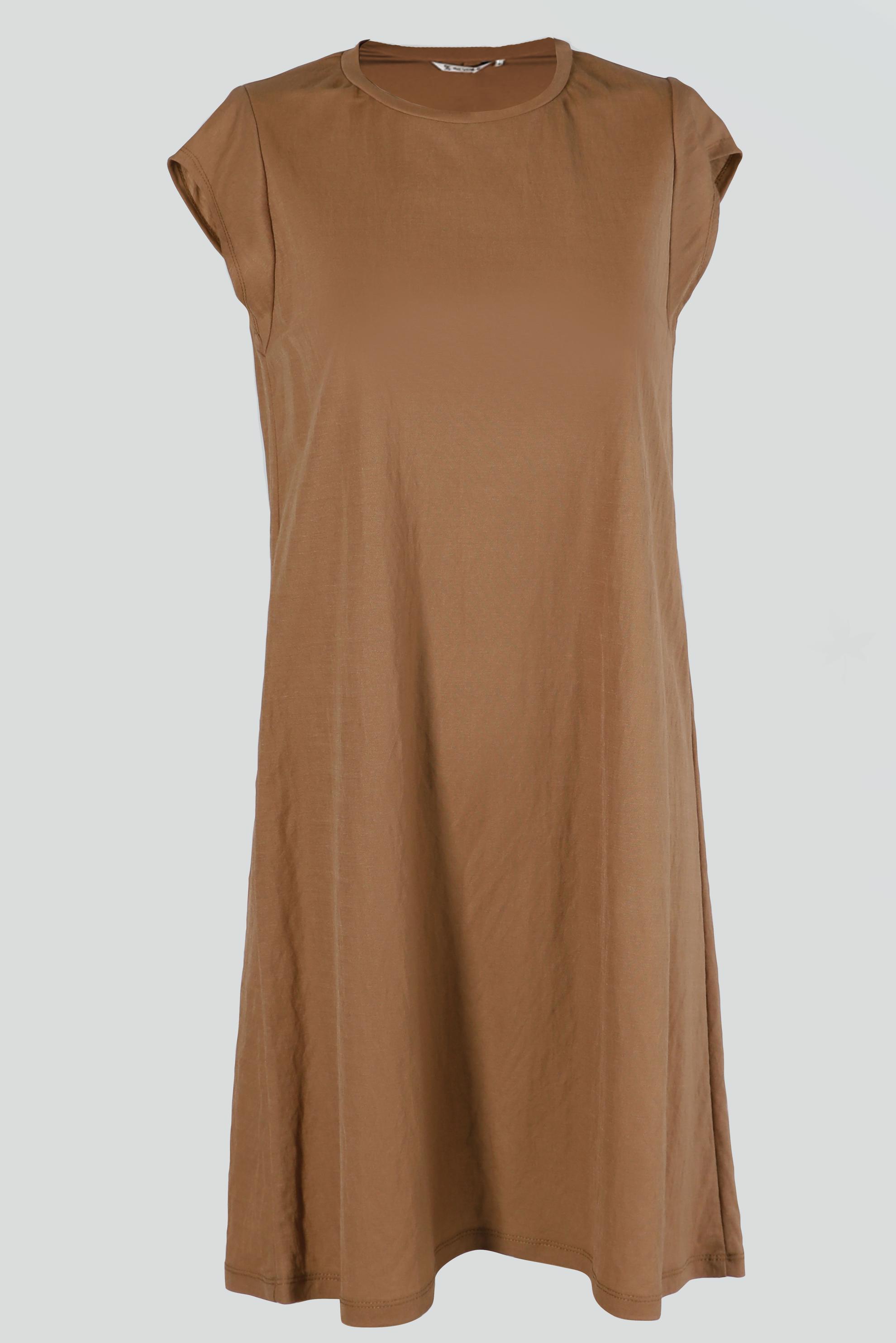 Tesettür giyim KAHVE BASIC SIFIR KOL TUNİK 43620