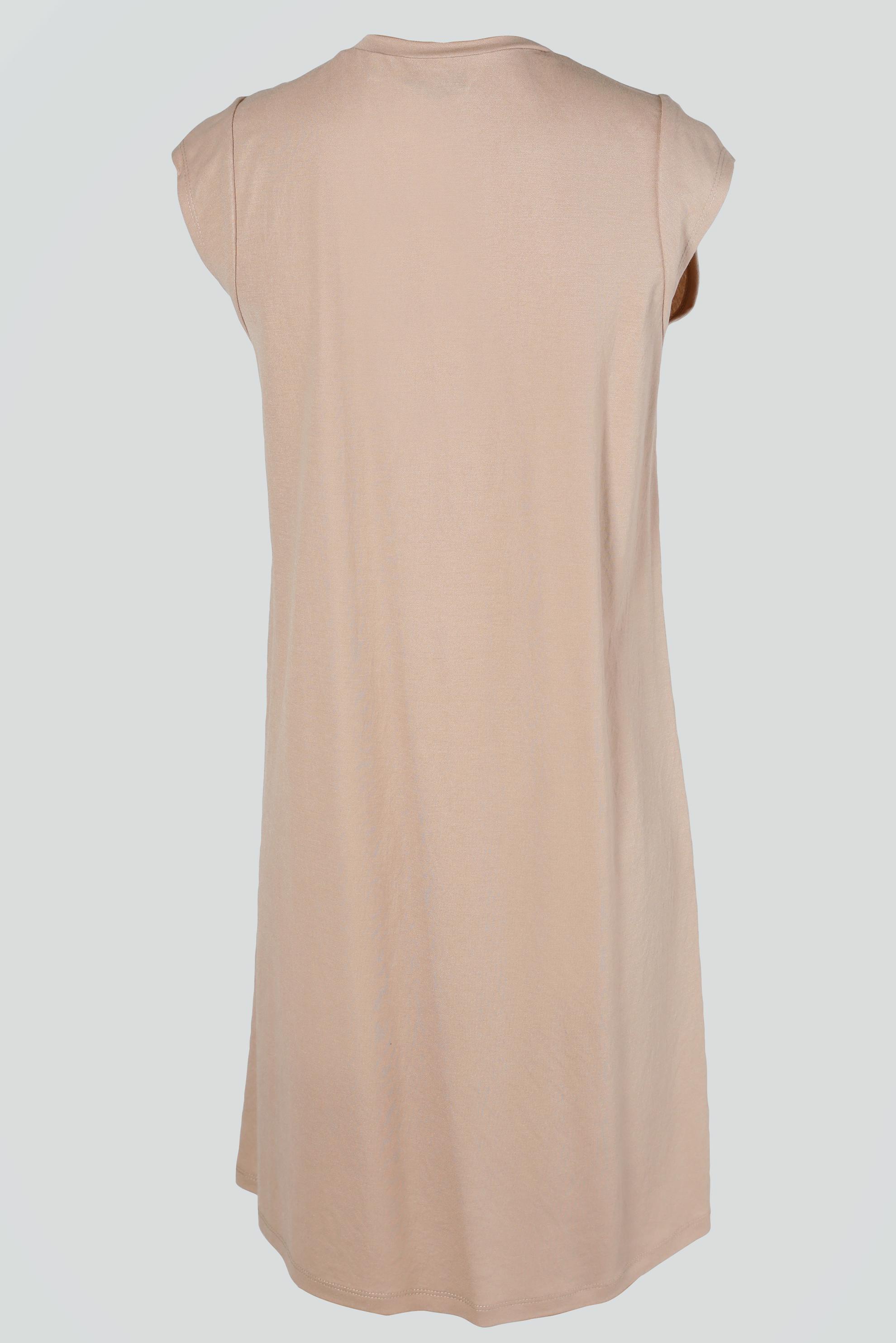 Tesettür giyim KUM BASIC SIFIR KOL TUNİK 43620