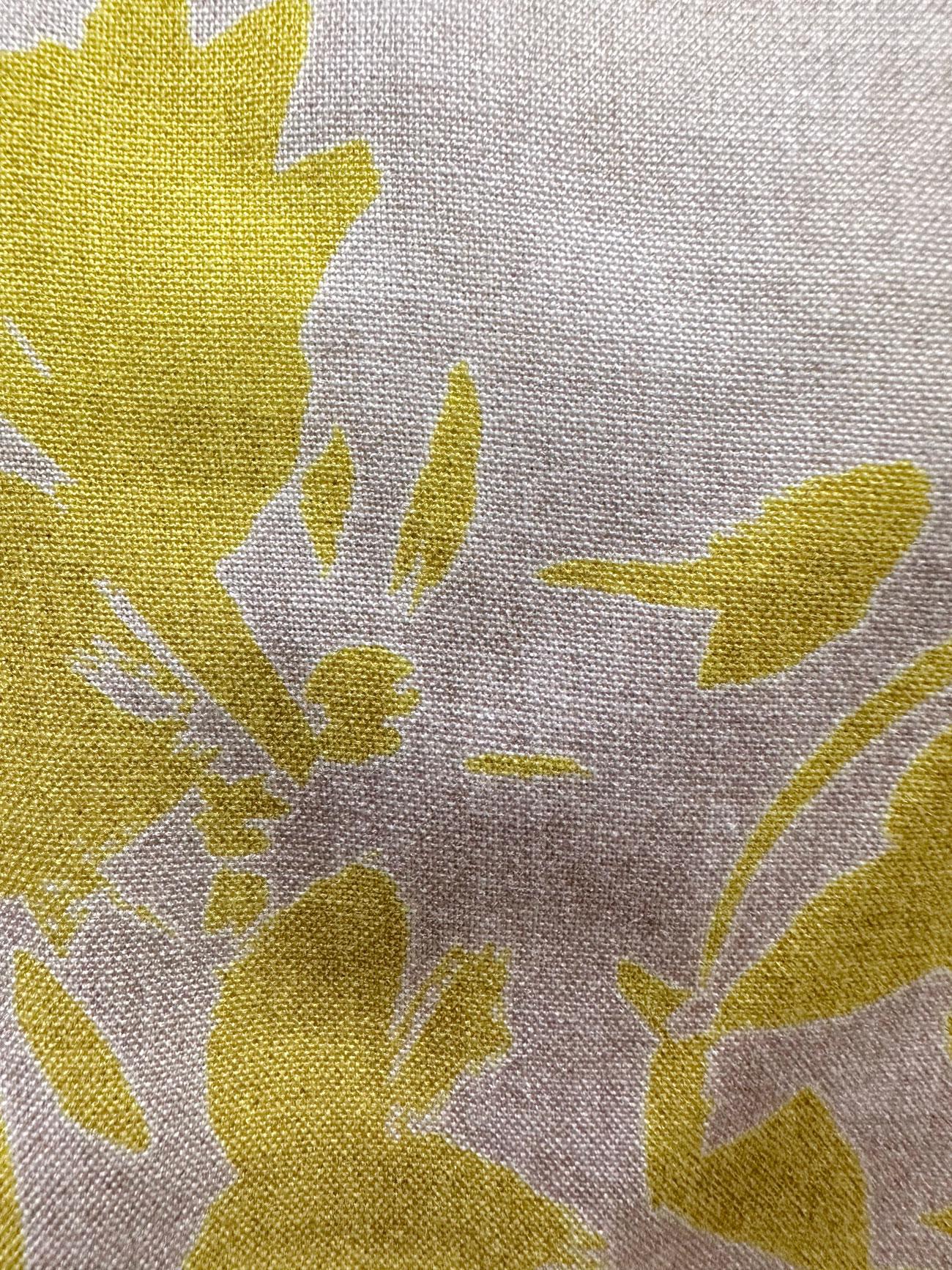 Tesettür giyim YEŞİL DESENLİ BAĞLAMA DETAYLI GÖMLEK TUNİK 43733