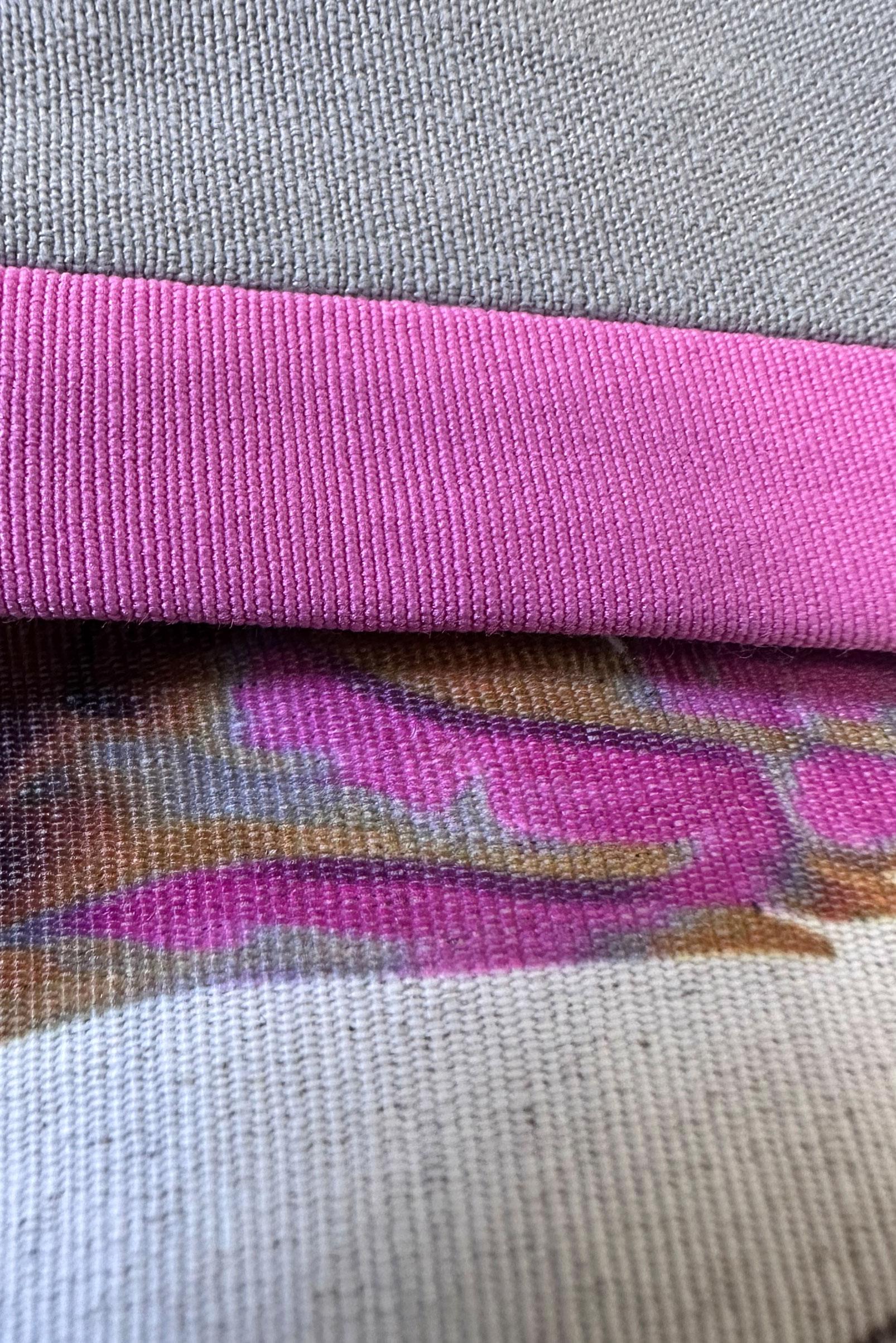 Tesettür giyim FUŞYA YAPRAK DESENLİ GÖMLEK TUNİK 43765