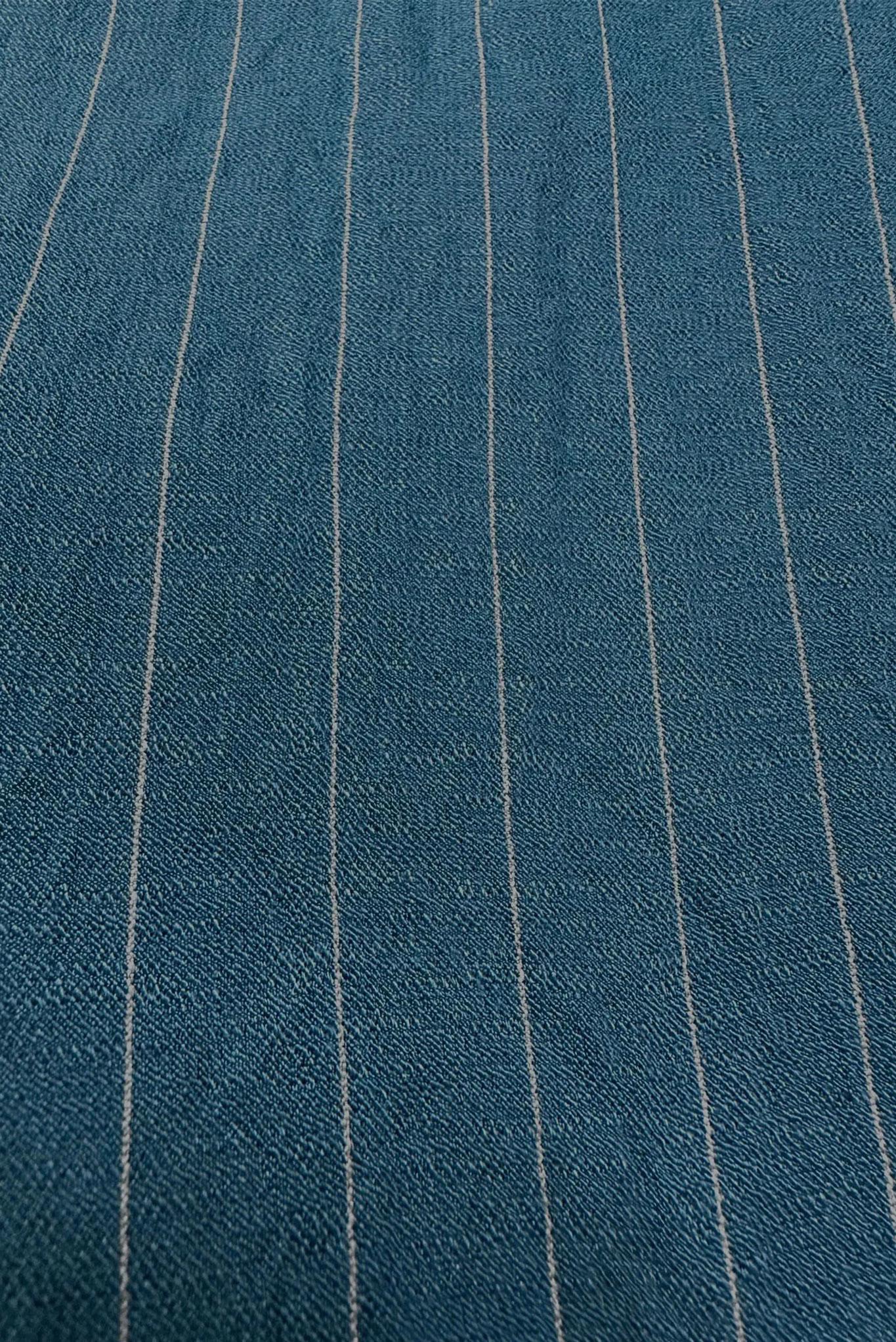 Tesettür giyim LACİVERT ÇİZGİLİ CEP DETAYLI GÖMLEK TUNİK 43770