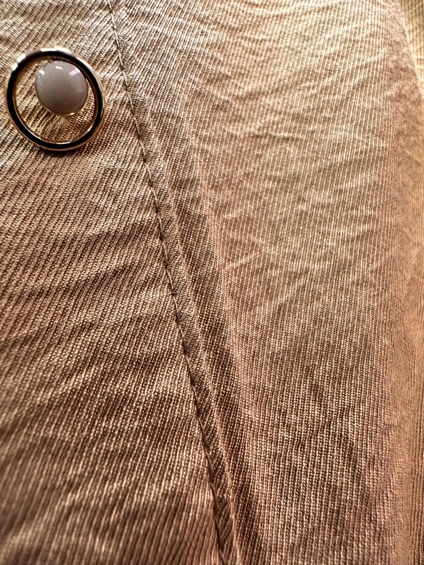 Tesettür giyim KAHVE ETEK UCU VOLANLI GÖMLEK TUNİK 43771