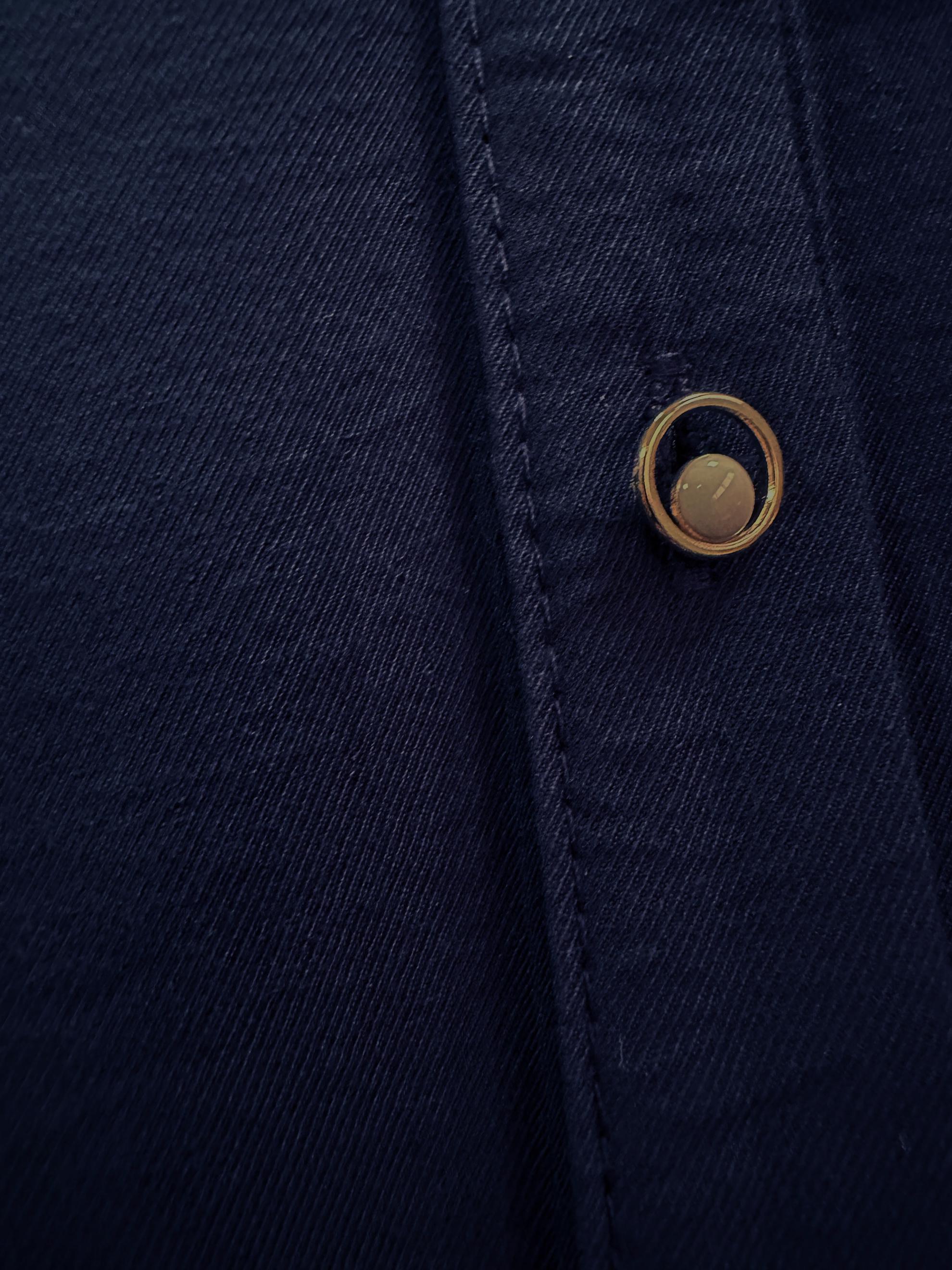 Tesettür giyim LACİVERT ETEK UCU VOLANLI GÖMLEK TUNİK 43771