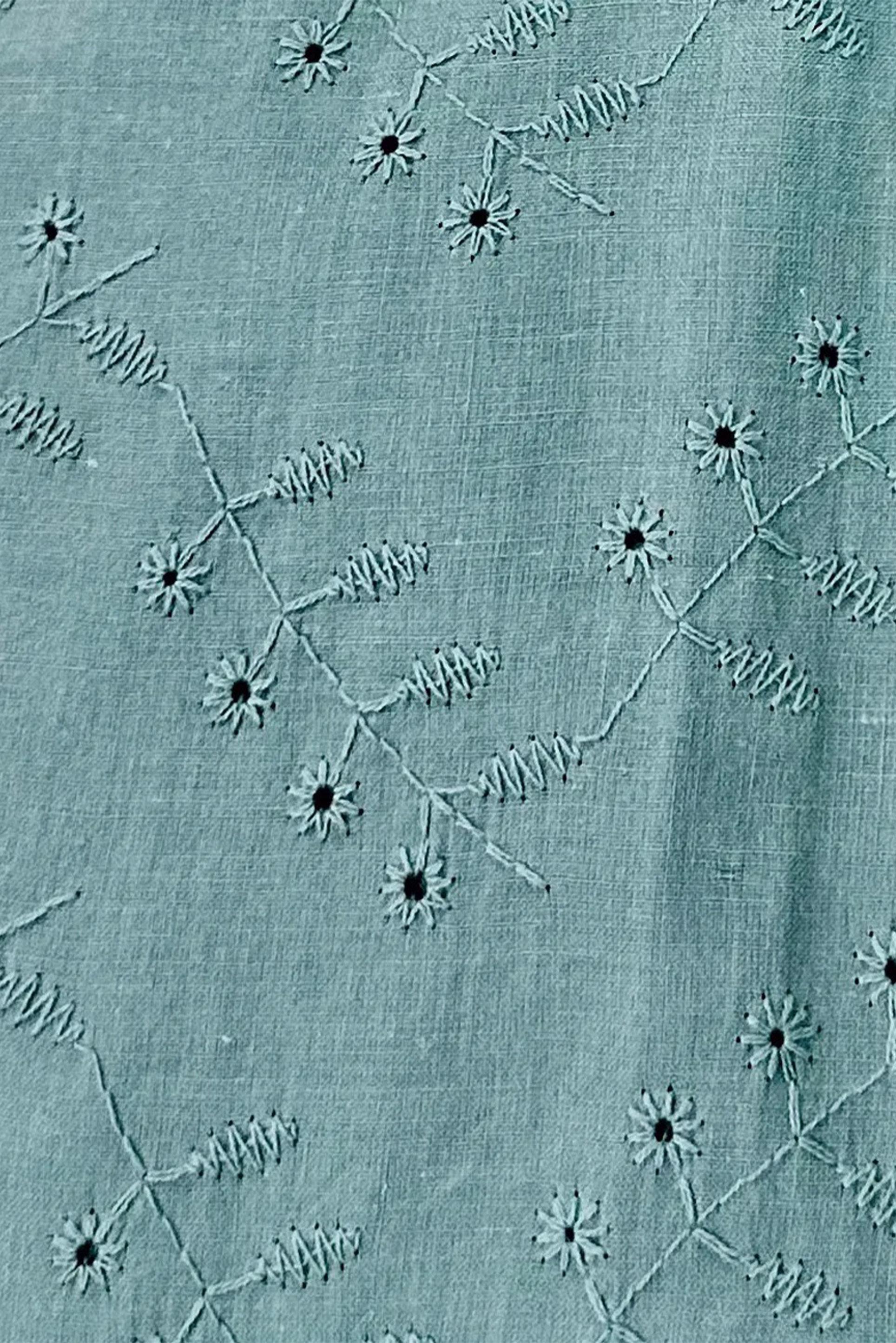 Tesettür giyim MAVİ YAKASI BAĞLAMALI GÖMLEK TUNİK 43773