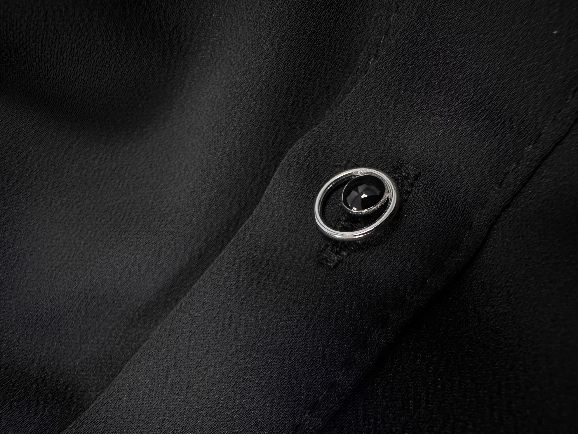 Tesettür giyim SİYAH KUŞAKLI VATKALI GÖMLEK TUNİK 43775