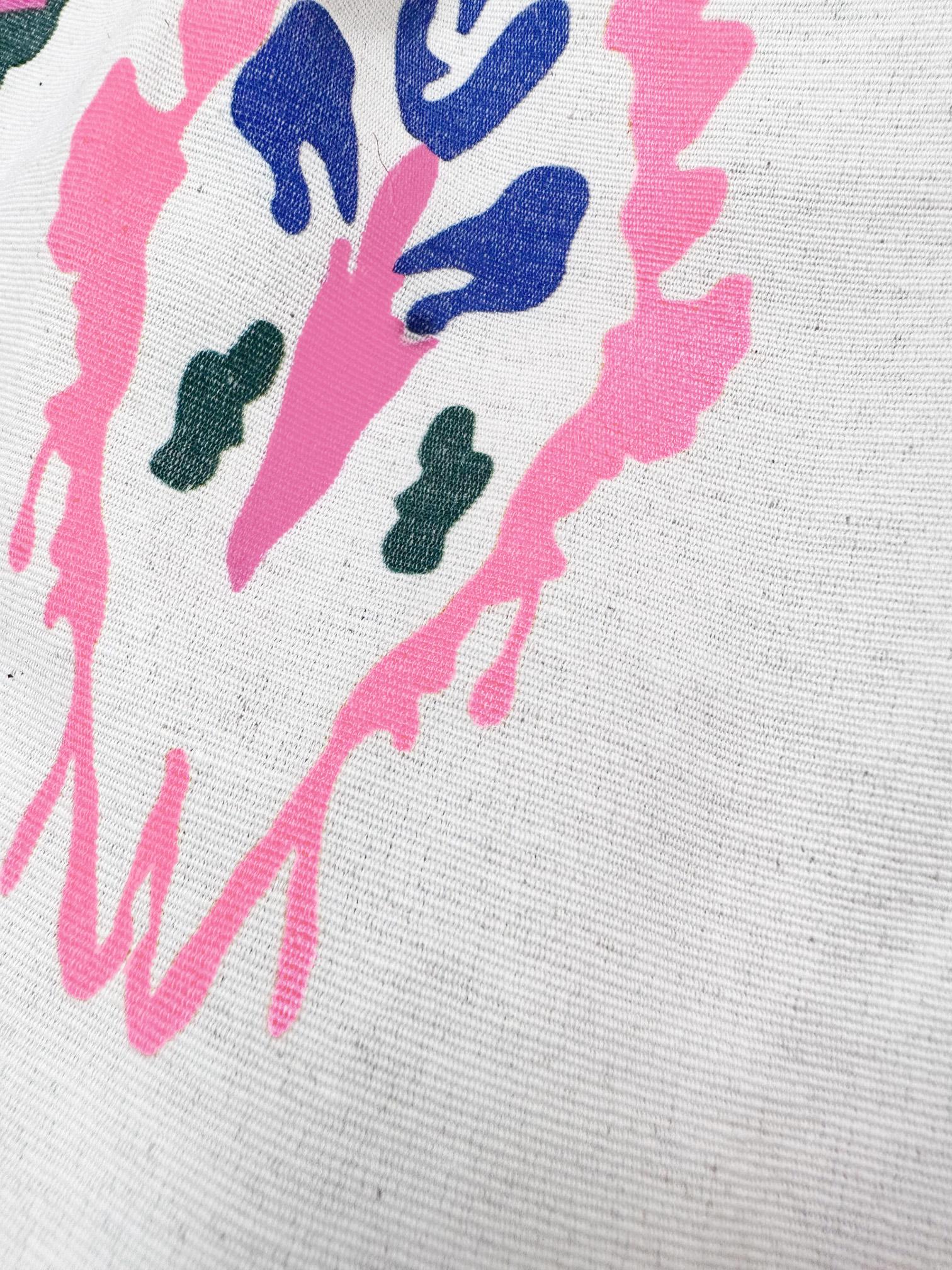 Tesettür giyim FUŞYA ETNİK DESENLİ GÖMLEK TUNİK 43789