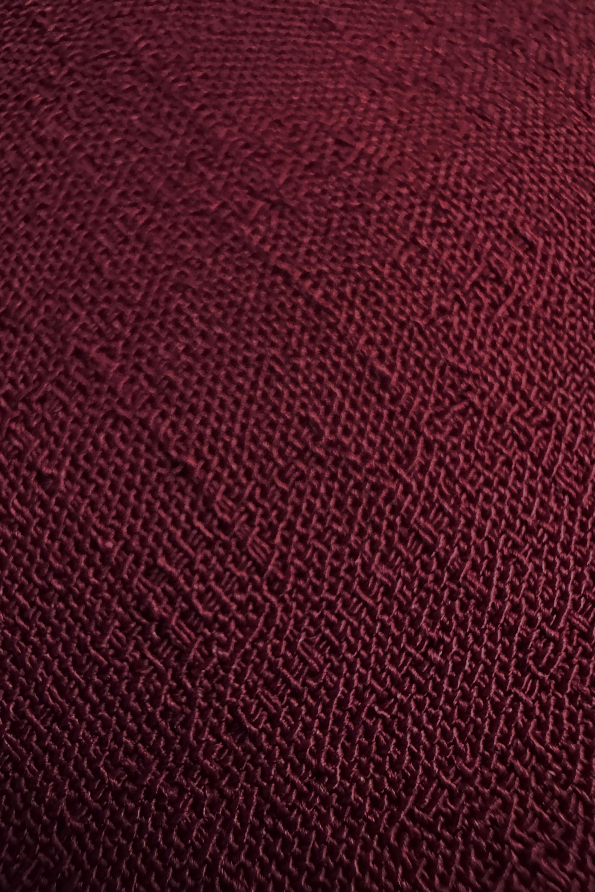 Tesettür giyim BORDO KAPÜŞONLU PÜSKÜL DETAYLI DÜĞMELİ TUNİK 43791