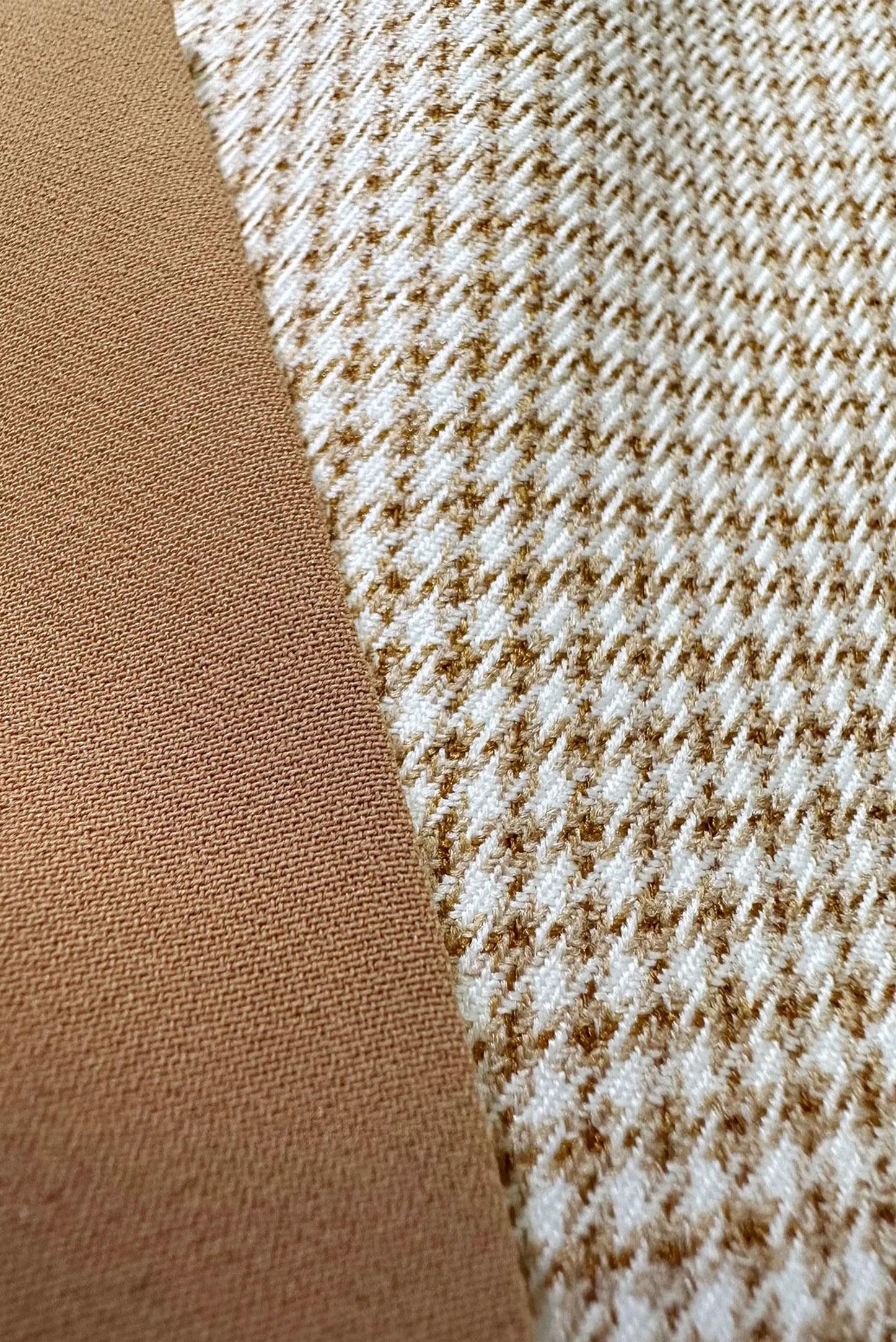 Tesettür giyim KAHVE ARKADAN BAĞLAMALI DÜĞMELİ UZUN TUNİK 43793