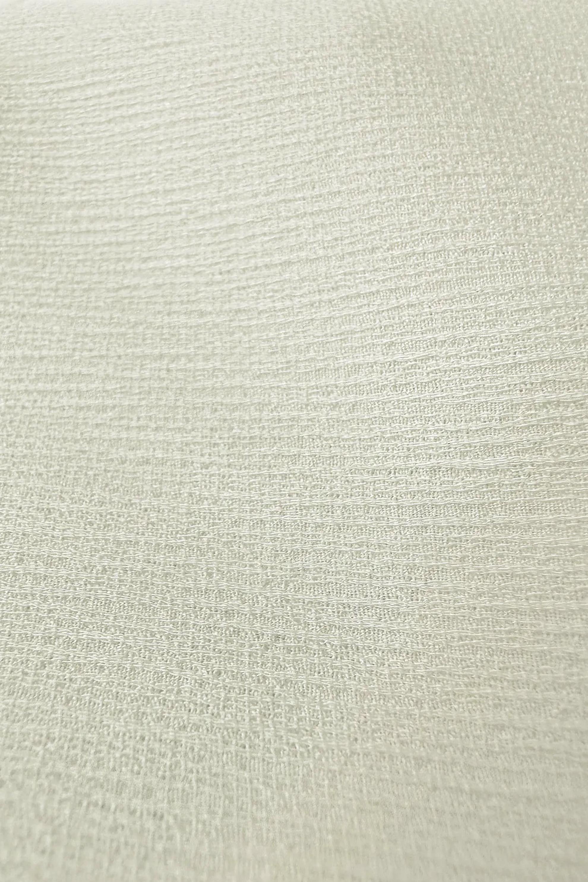 Tesettür giyim BEYAZ BELİ BÜZGÜLÜ GÖMLEK YAKA UZUN TUNİK 43794