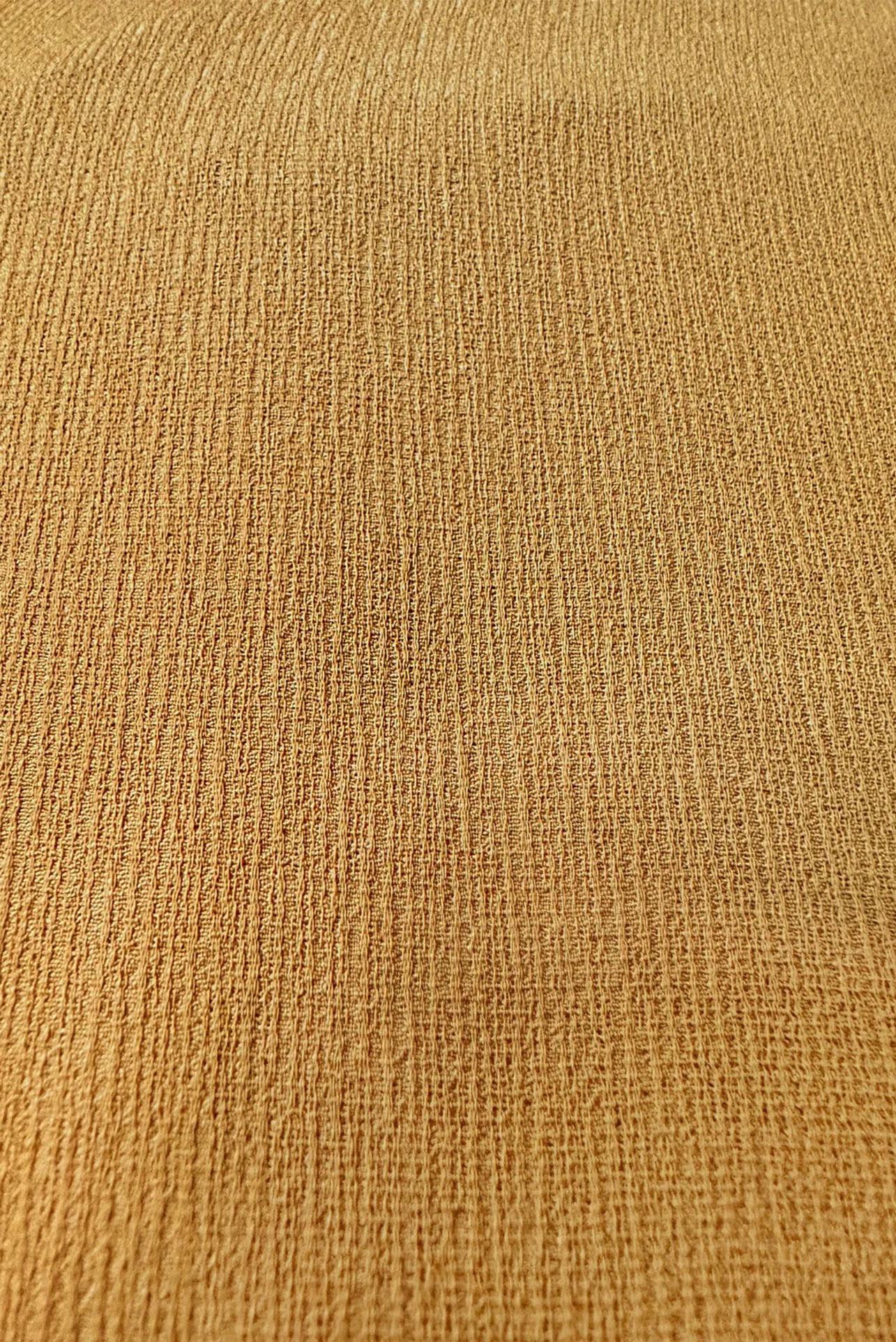 Tesettür giyim SARI BELİ BÜZGÜLÜ GÖMLEK YAKA UZUN TUNİK 43794