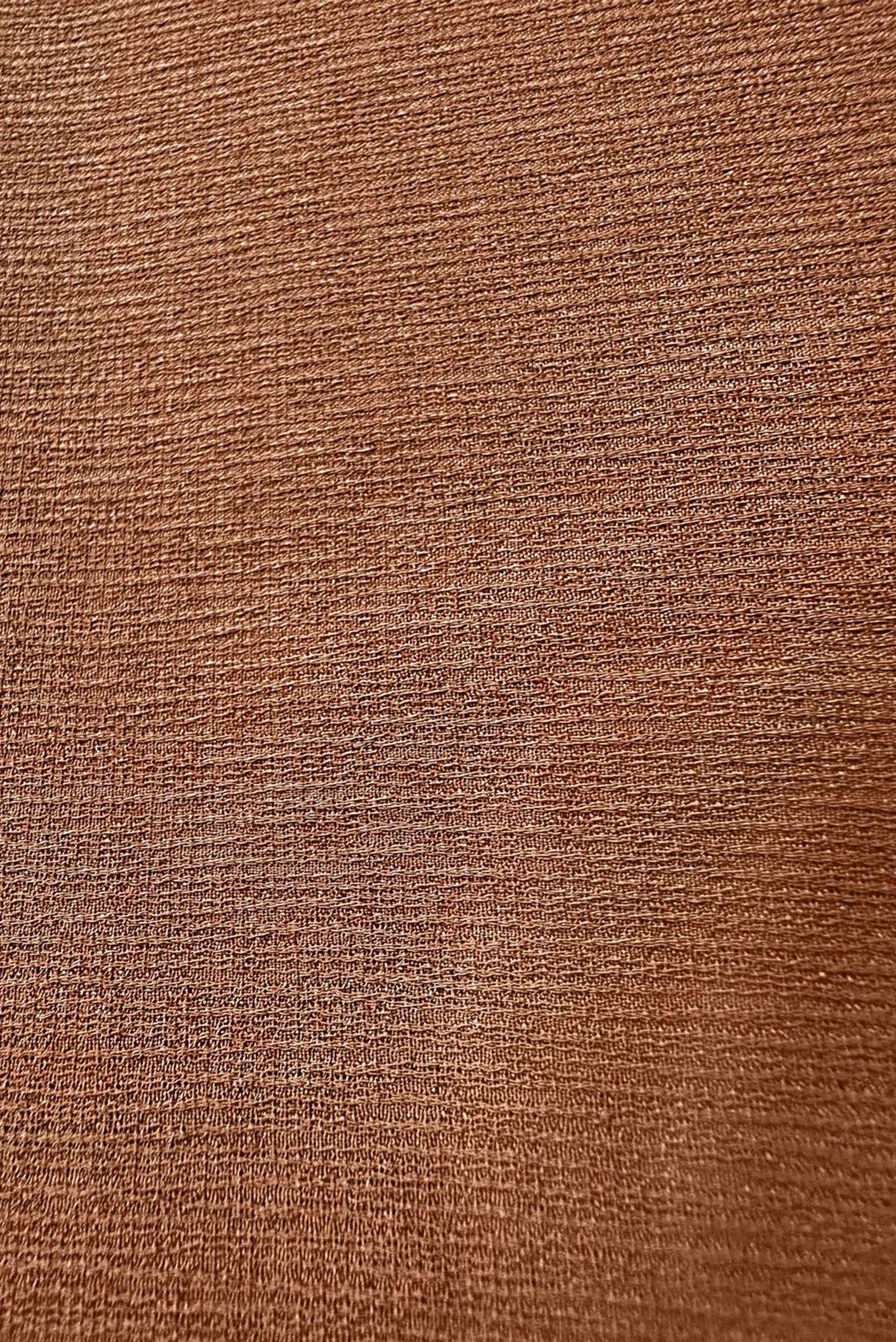 Tesettür giyim KAHVE BELİ BÜZGÜLÜ GÖMLEK YAKA UZUN TUNİK 43794