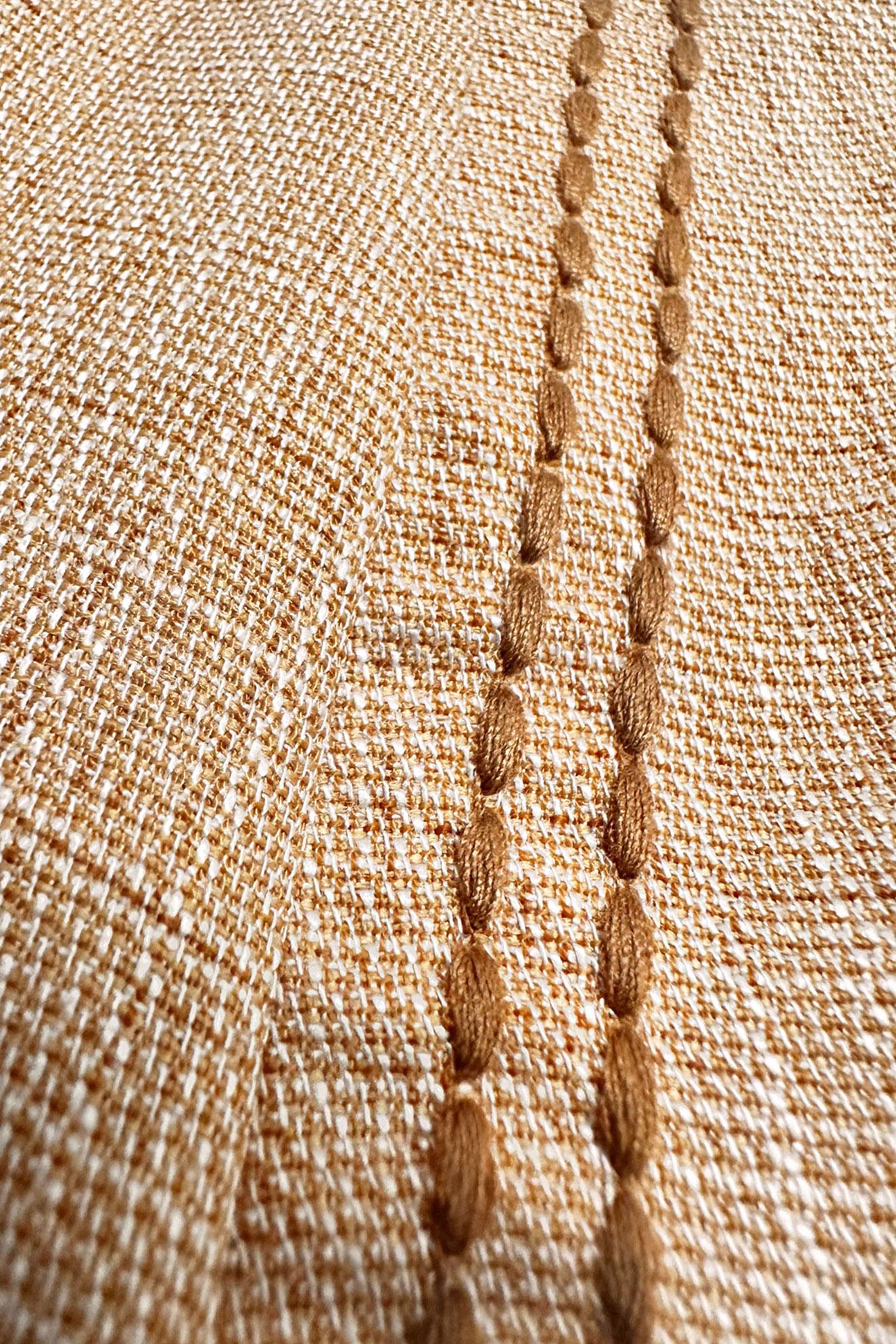 Tesettür giyim SARI DİKİŞ DETAYLI CEPLİ DÜĞMELİ TUNİK 43808 