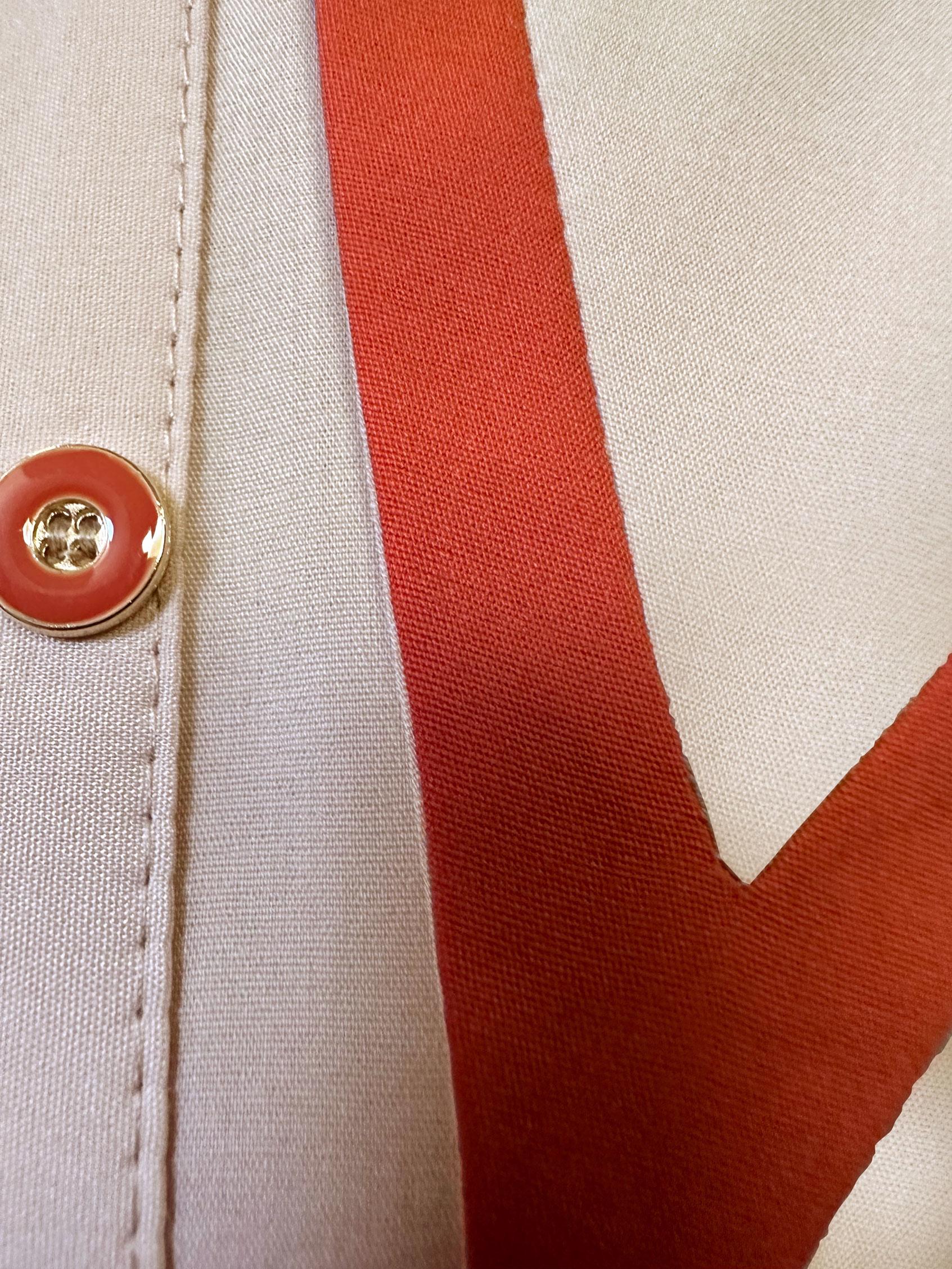 Tesettür giyim BEJ YAKA DETAYLI GÖMLEK TUNİK 43817