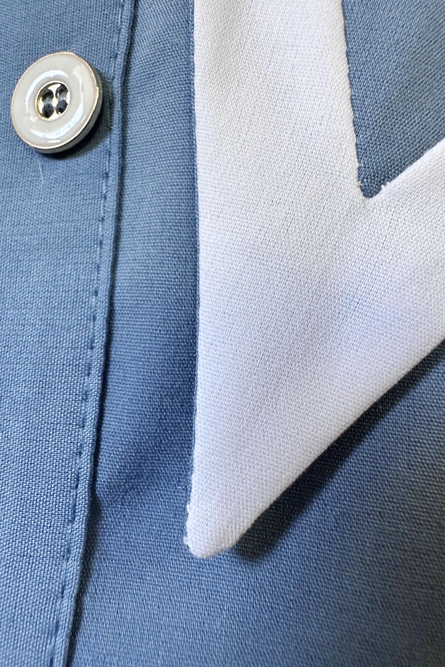 Tesettür giyim LACİVERT YAKA DETAYLI GÖMLEK TUNİK 43817