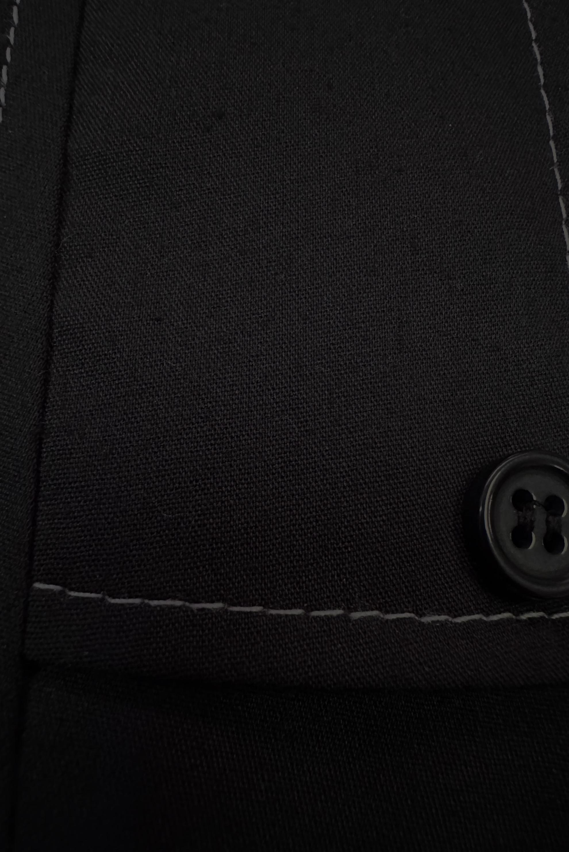 Tesettür giyim SİYAH GÖMLEK YAKA DÜĞMELİ TUNİK 43826