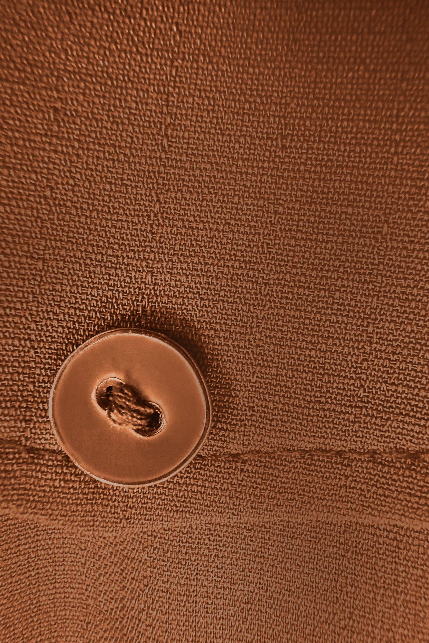 Tesettür giyim SARI MANŞETLERİ BÜZGÜLÜ DÜĞMELİ TUNİK 43831