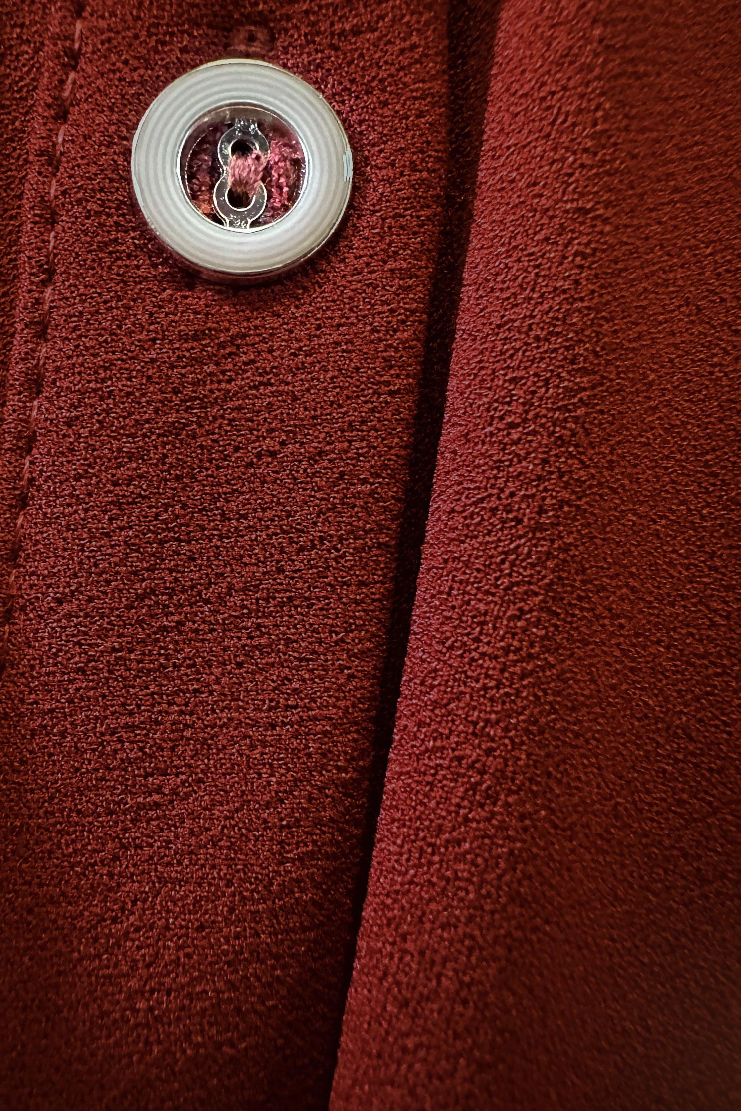 Tesettür giyim BORDO KAPÜŞONLU MANŞETLERİ LASTİKLİ TUNİK 43833