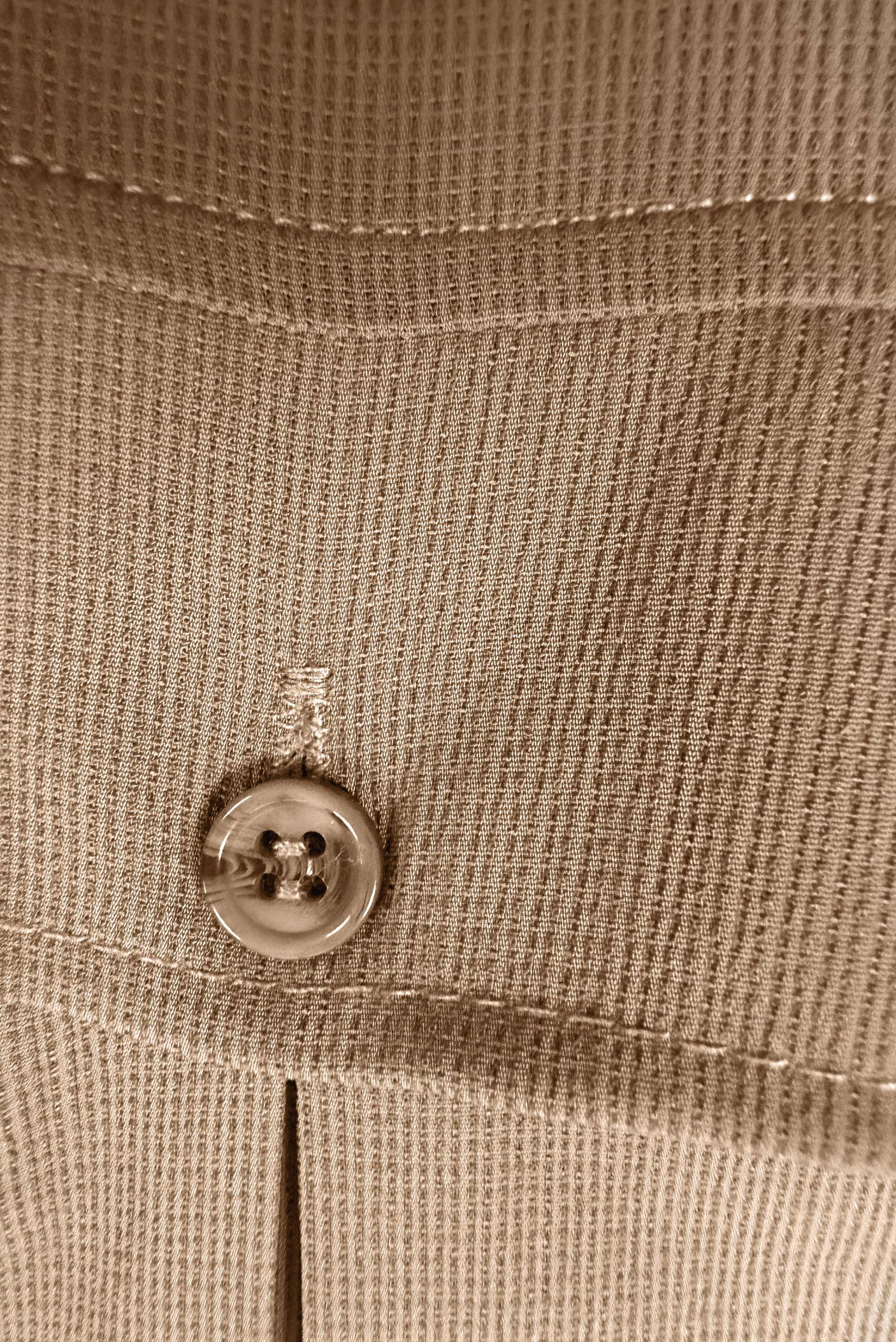 Tesettür giyim BEJ GÖMLEK YAKA DÜĞMELİ TUNİK 43855