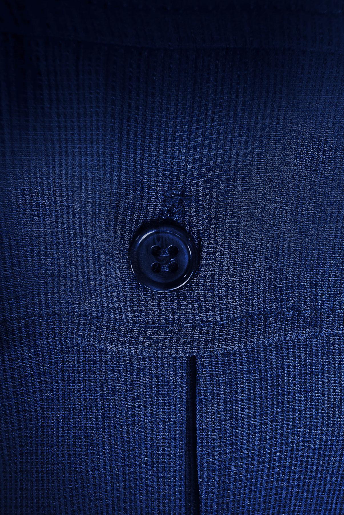 Tesettür giyim LACİVERT GÖMLEK YAKA DÜĞMELİ TUNİK 43855