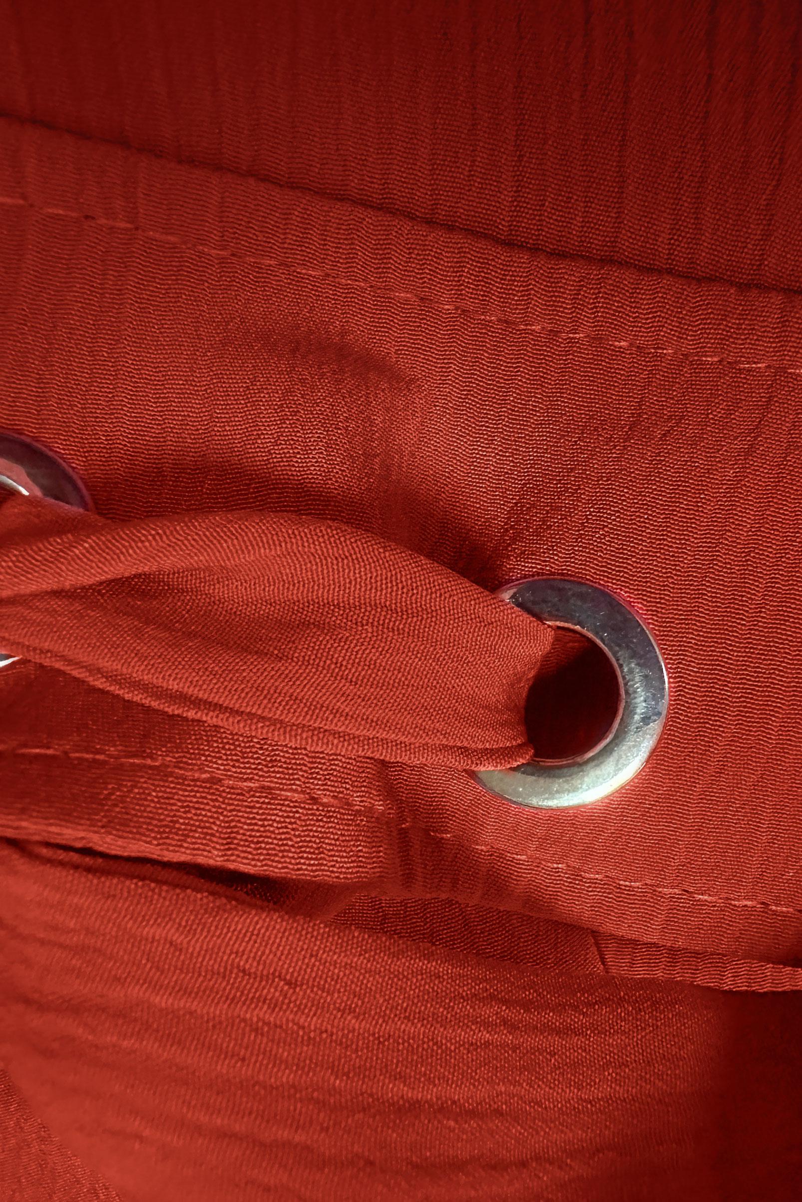 Tesettür giyim TURUNCU DÜĞMELİ BAĞCIK DETAYLI TUNİK 43859