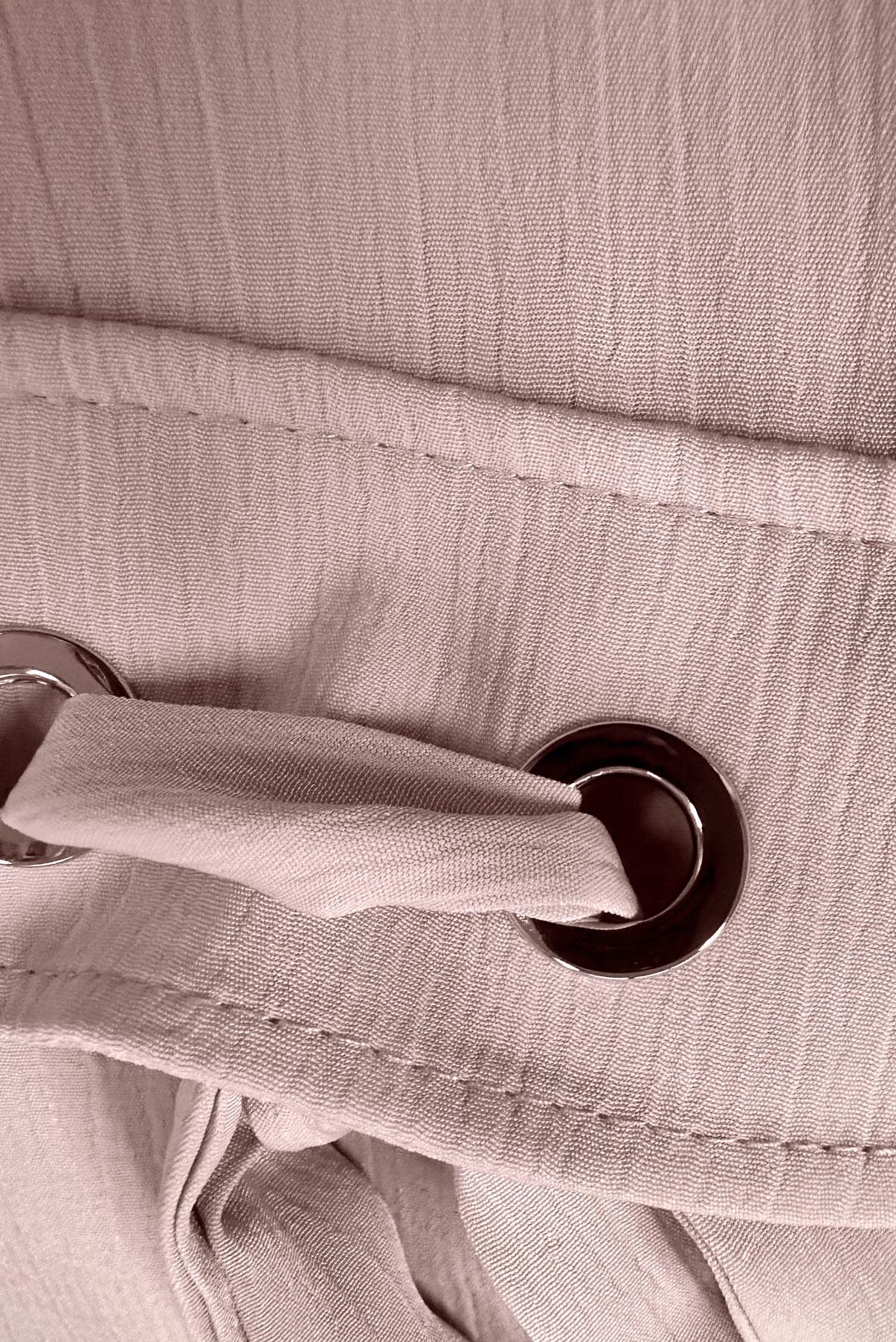 Tesettür giyim PUDRA DÜĞMELİ BAĞCIK DETAYLI TUNİK 43859