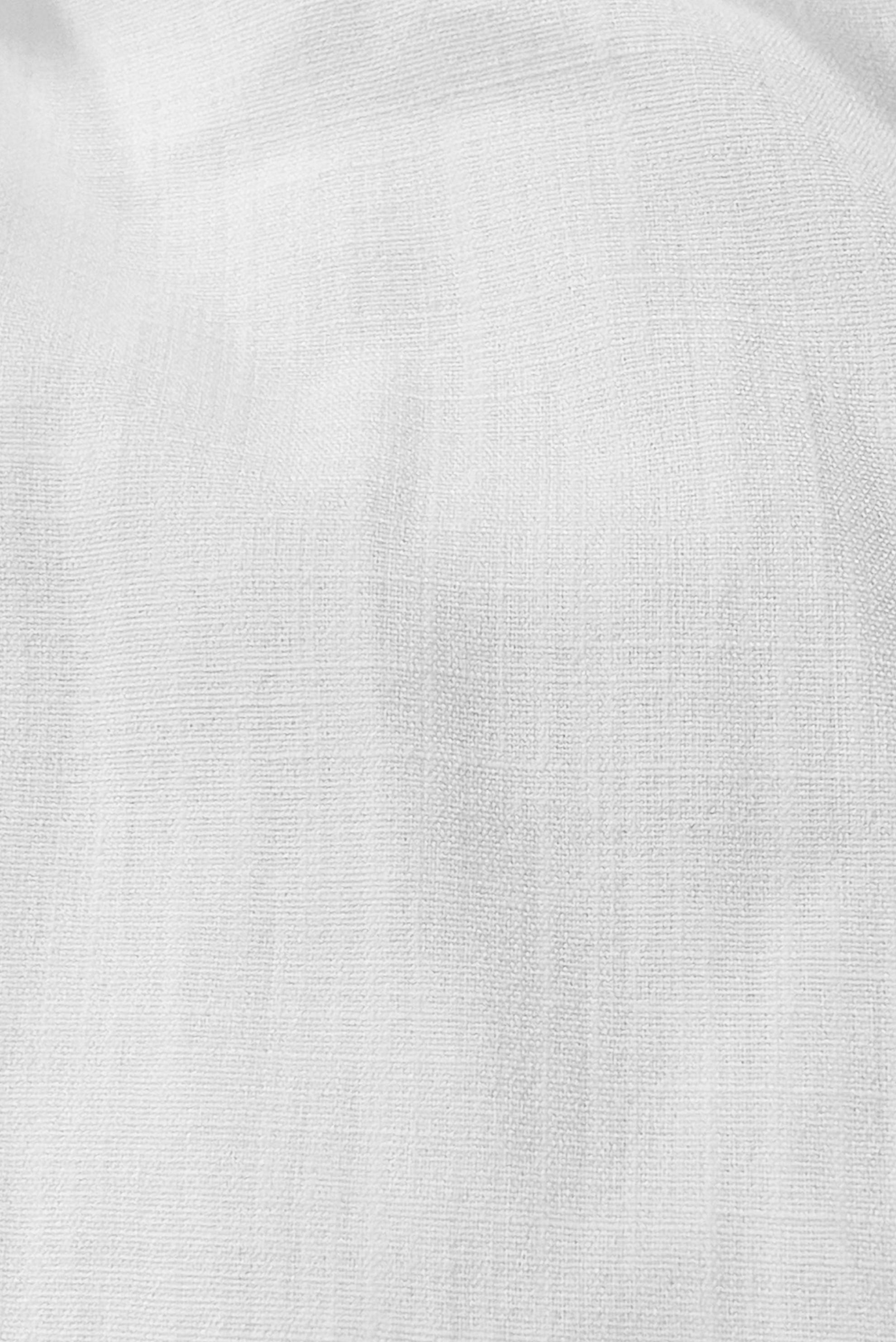 Tesettür giyim BEYAZ BÜZGÜLÜ BAĞLAMA DETAYLI TUNİK 43891