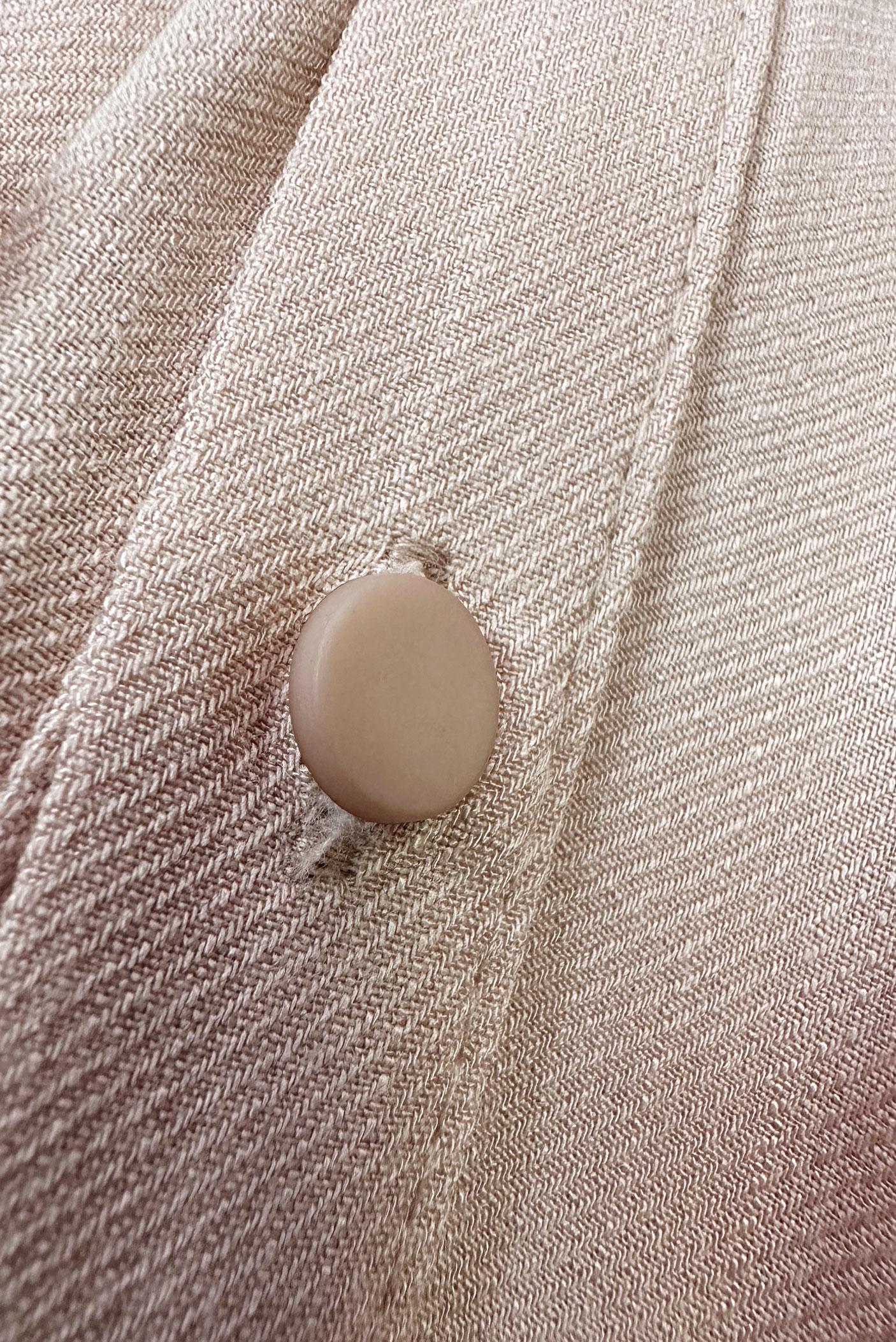 Tesettür giyim BEJ GÖMLEK YAKA DÜĞMELİ TUNİK 43892