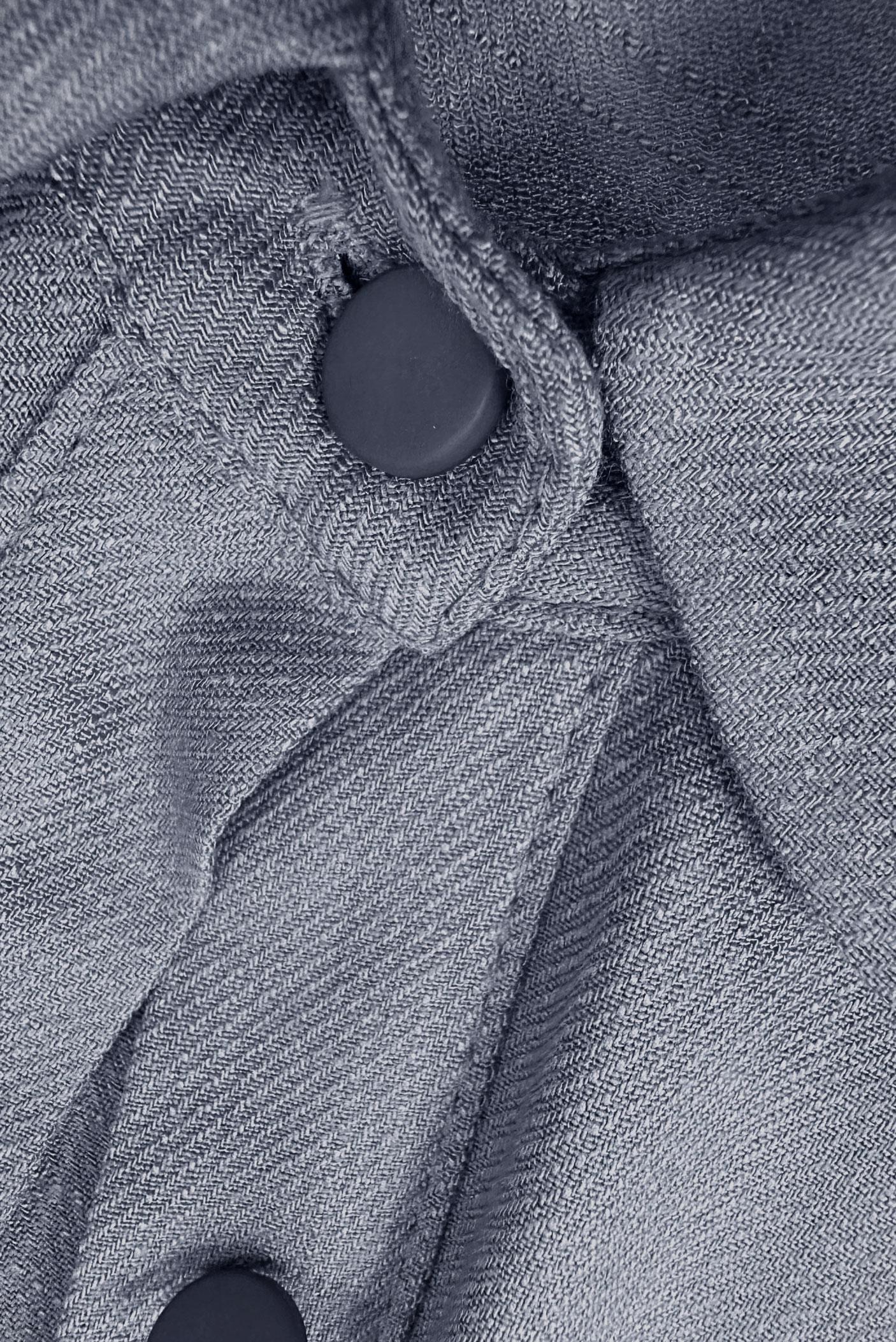 Tesettür giyim GRİ GÖMLEK YAKA DÜĞMELİ TUNİK 43892