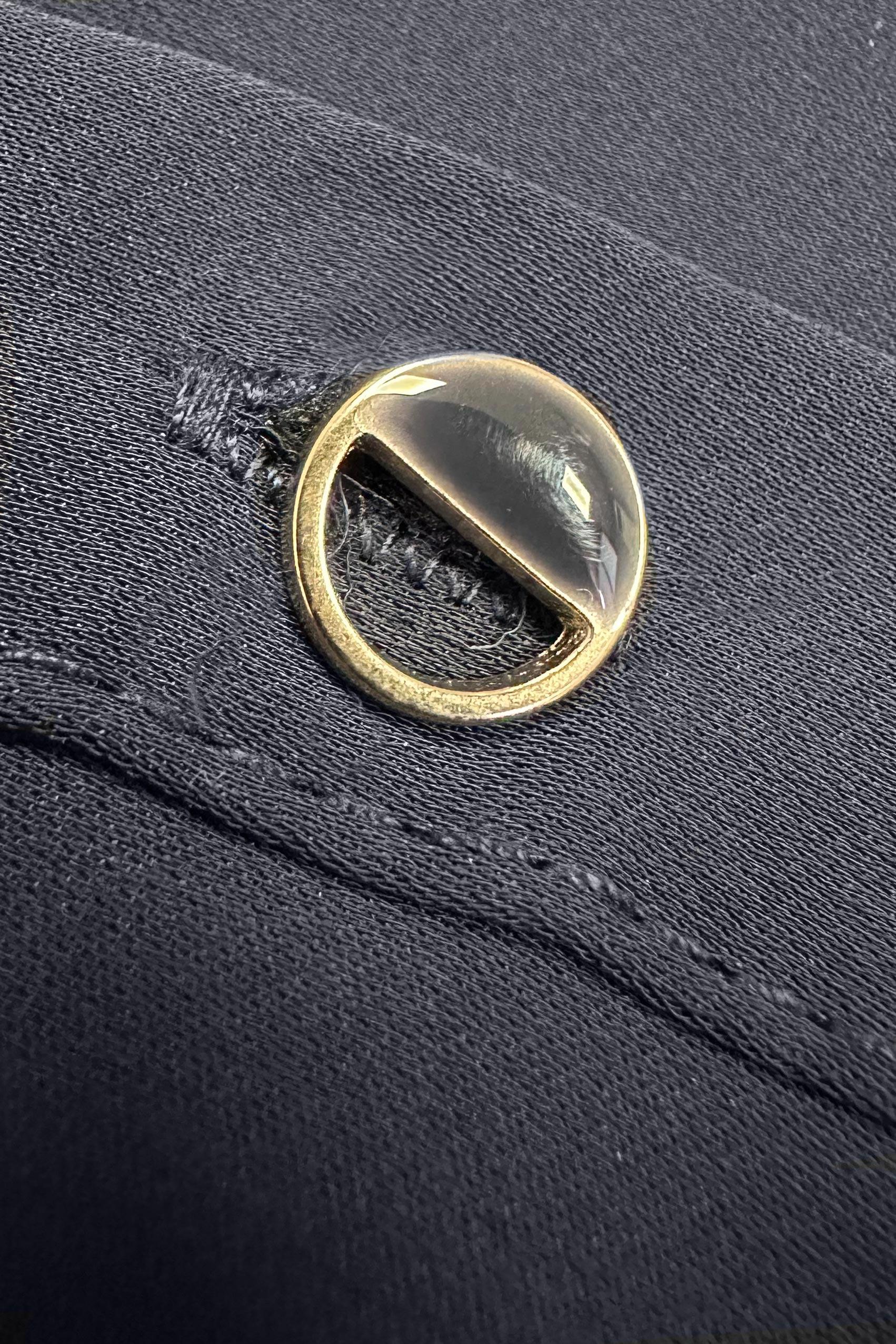 Tesettür giyim LACİVERT MANŞETLERİ DÜĞMELİ FIRFIR DETAYLI TUNİK 43895