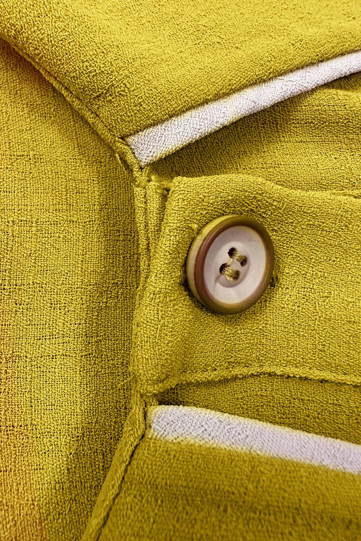 Tesettür giyim YEŞİL YAKA DETAYLI KEMERLİ CEPLİ TUNİK 43907