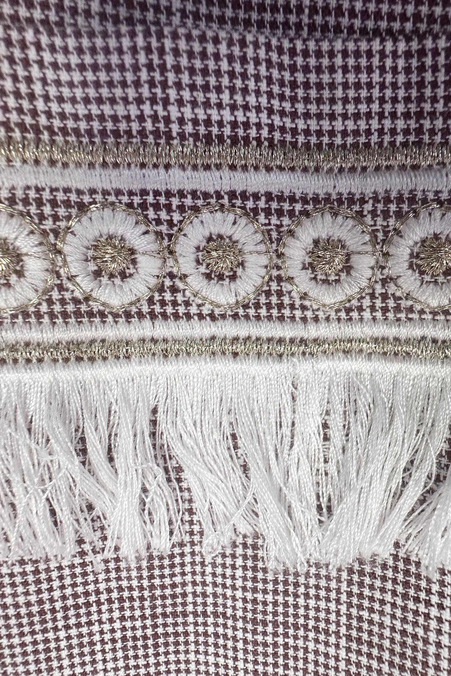 Tesettür giyim KAHVE İŞLEME DETAYLI DÜĞMELİ TUNİK 43915