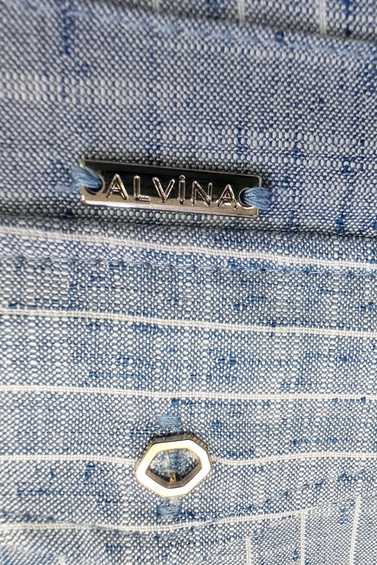 Tesettür giyim LACİVERT ÇİZGİLİ CEP DETAYLI GÖMLEK TUNİK 43918