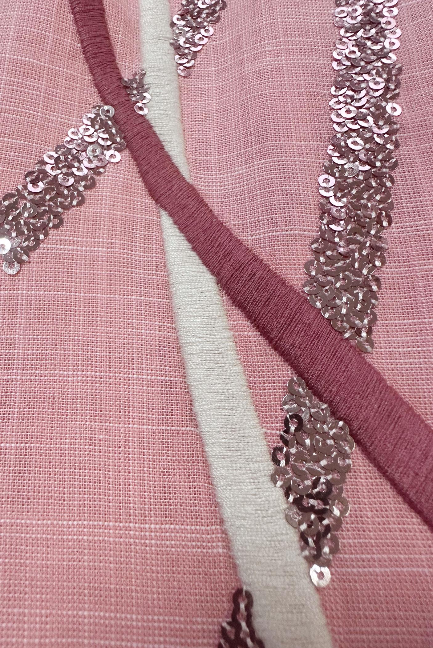 Tesettür giyim PUDRA PUL PAYET DETAYLI GÖMLEK YAKA TUNİK 43925