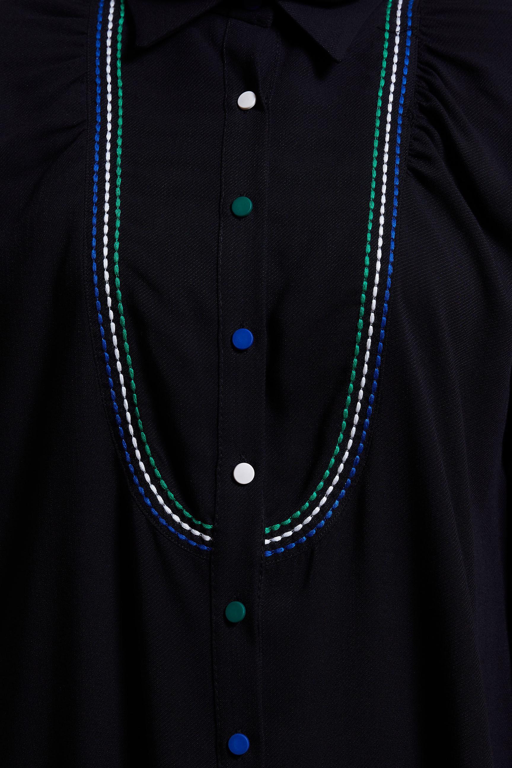 Tesettür giyim SİYAH DİKİŞ DETAYLI TUNİK 43927