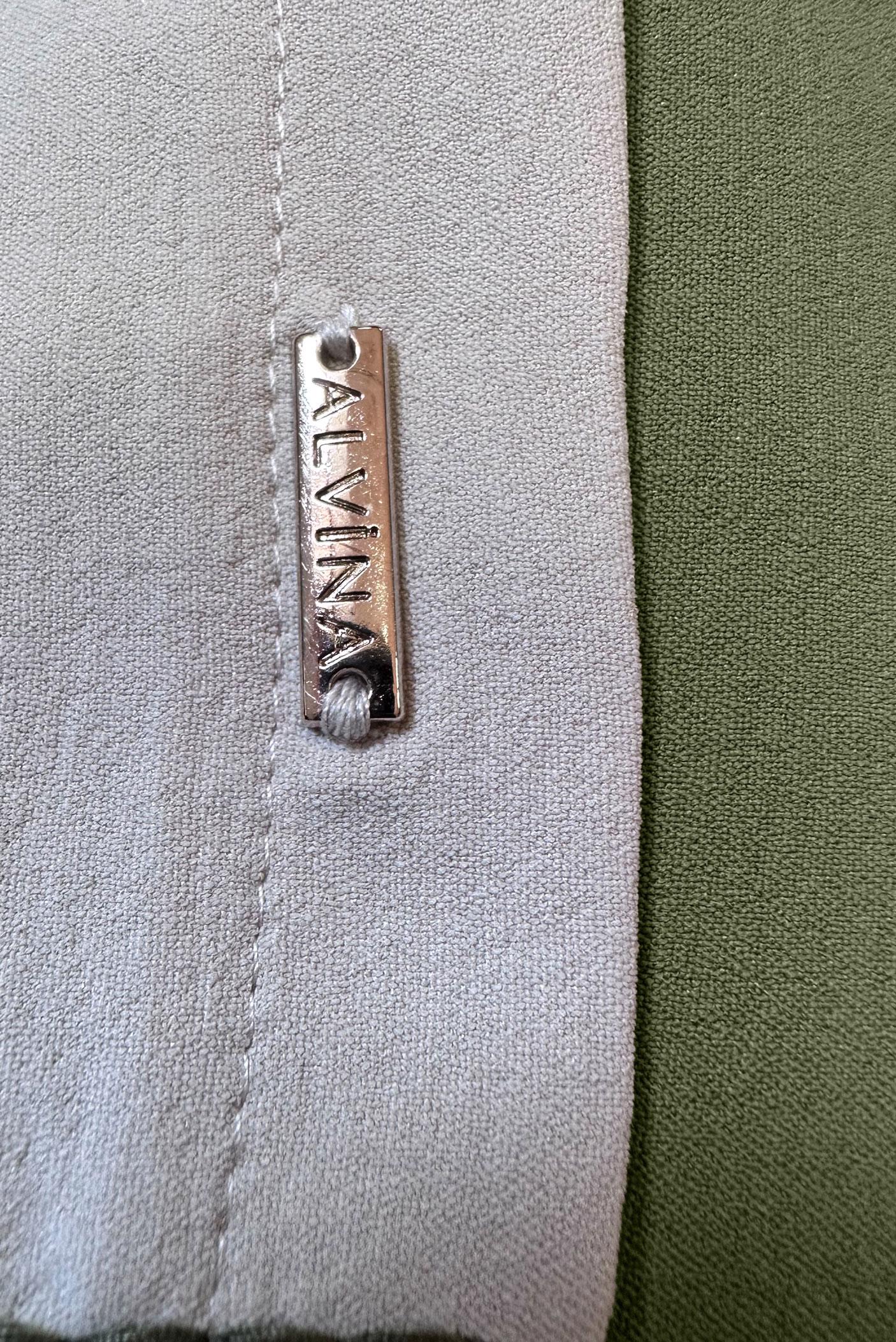 Tesettür giyim HAKİ GÖMLEK YAKA İKİ RENKLİ TUNİK 43928