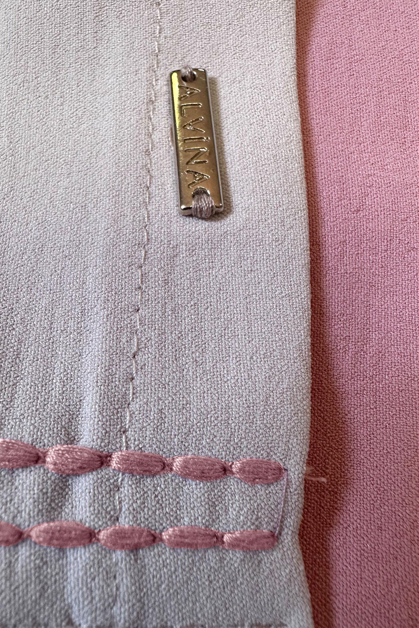 Tesettür giyim PUDRA GÖMLEK YAKA İKİ RENKLİ TUNİK 43928