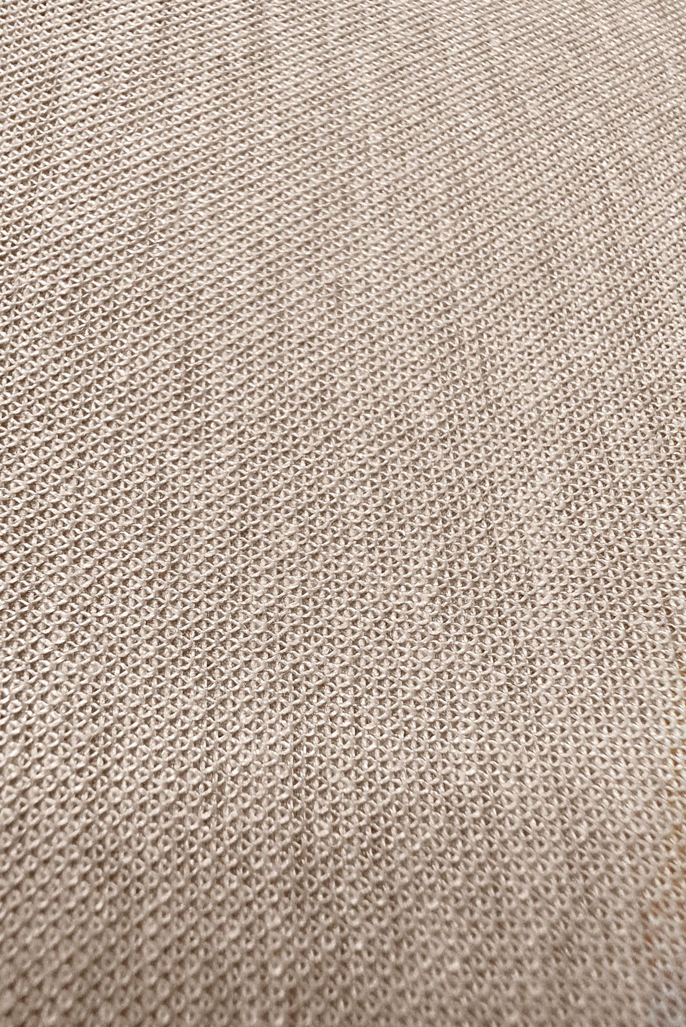 Tesettür giyim BEJ BİSİKLET YAKA DÜZ TUNİK 43941