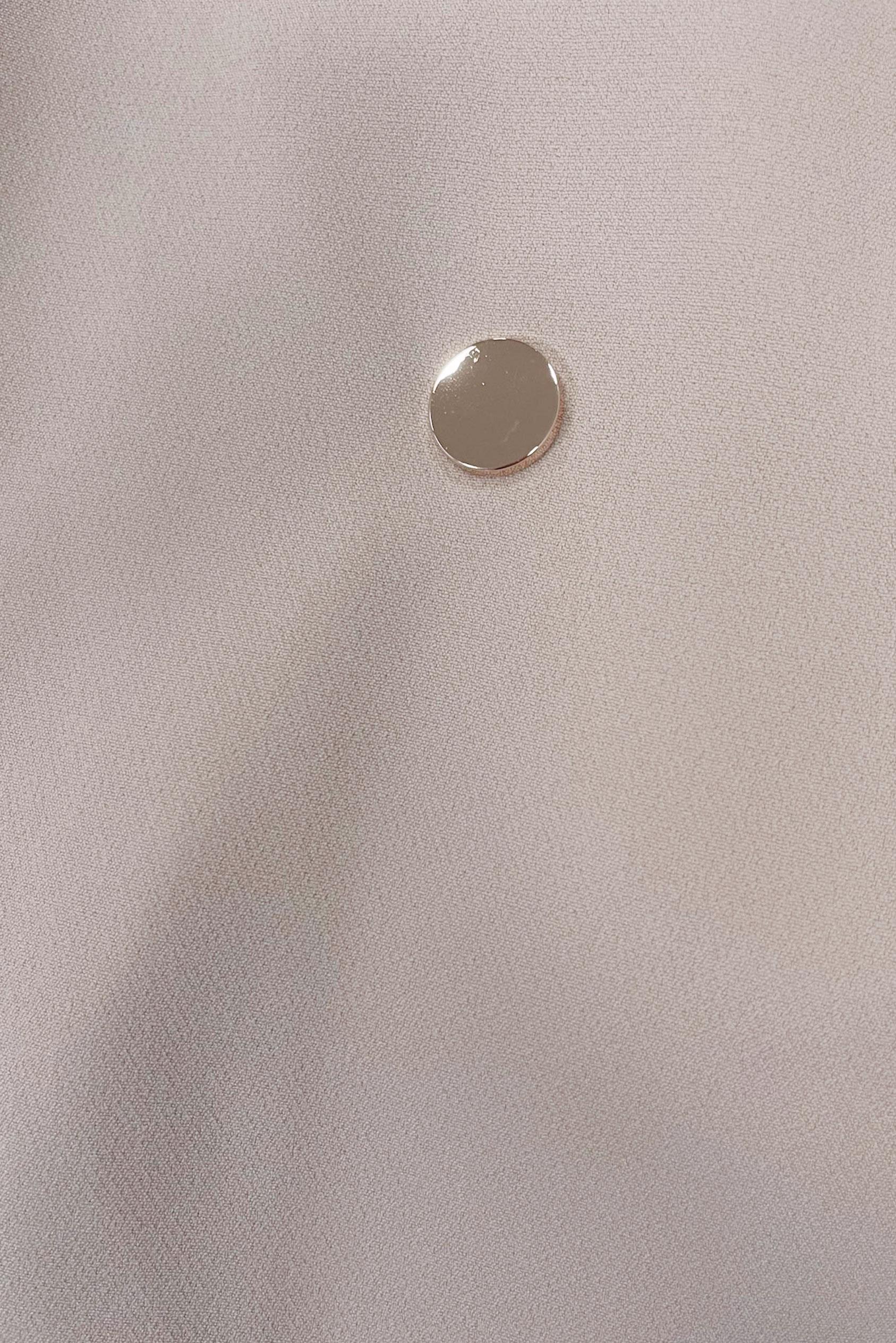 Tesettür giyim BEJ KRUVAZE YAKA KUŞAKLI TRENÇKOT 10713