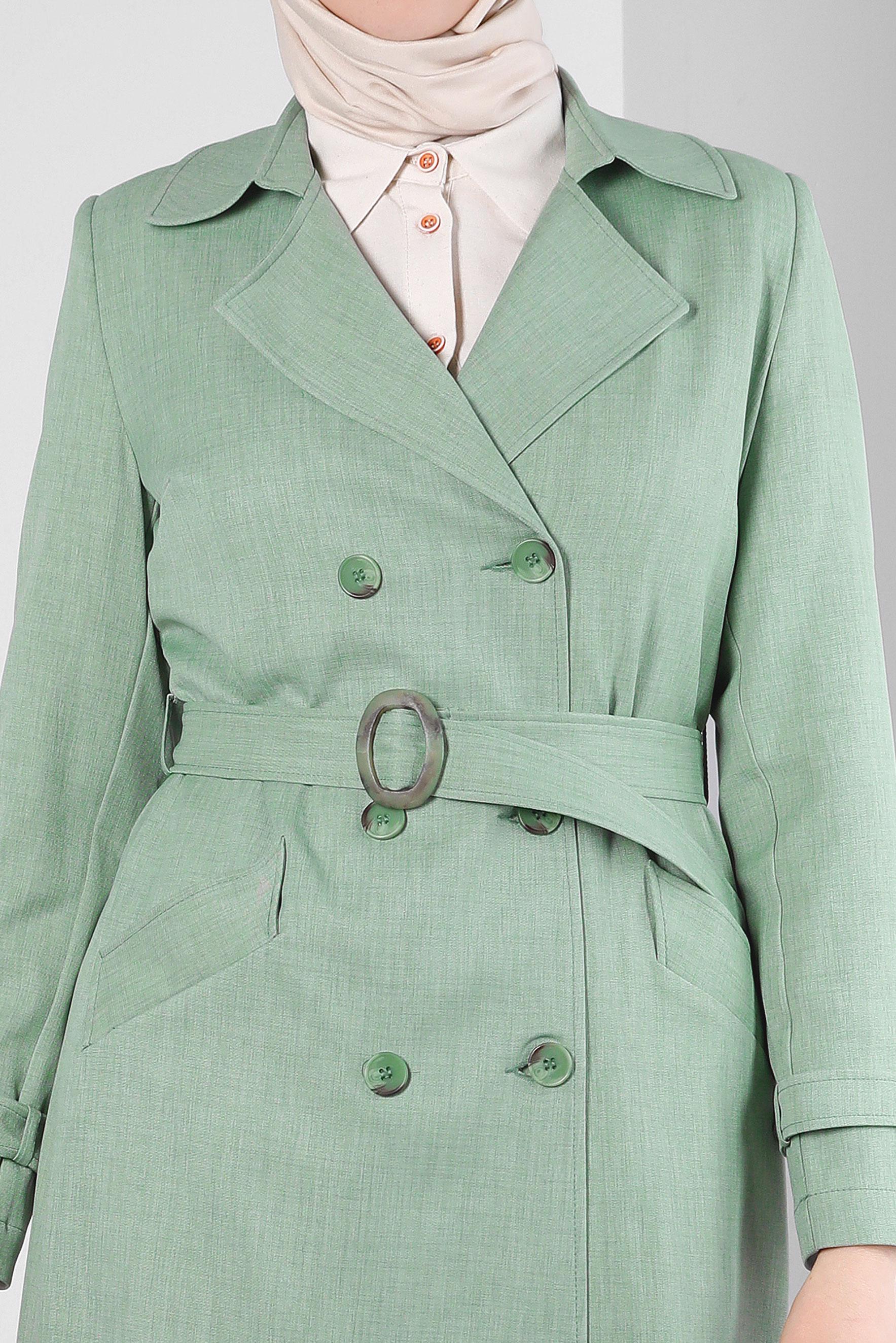 DOUBLE BREASTED BELTED TRENCH COAT 10758 ALVİNA