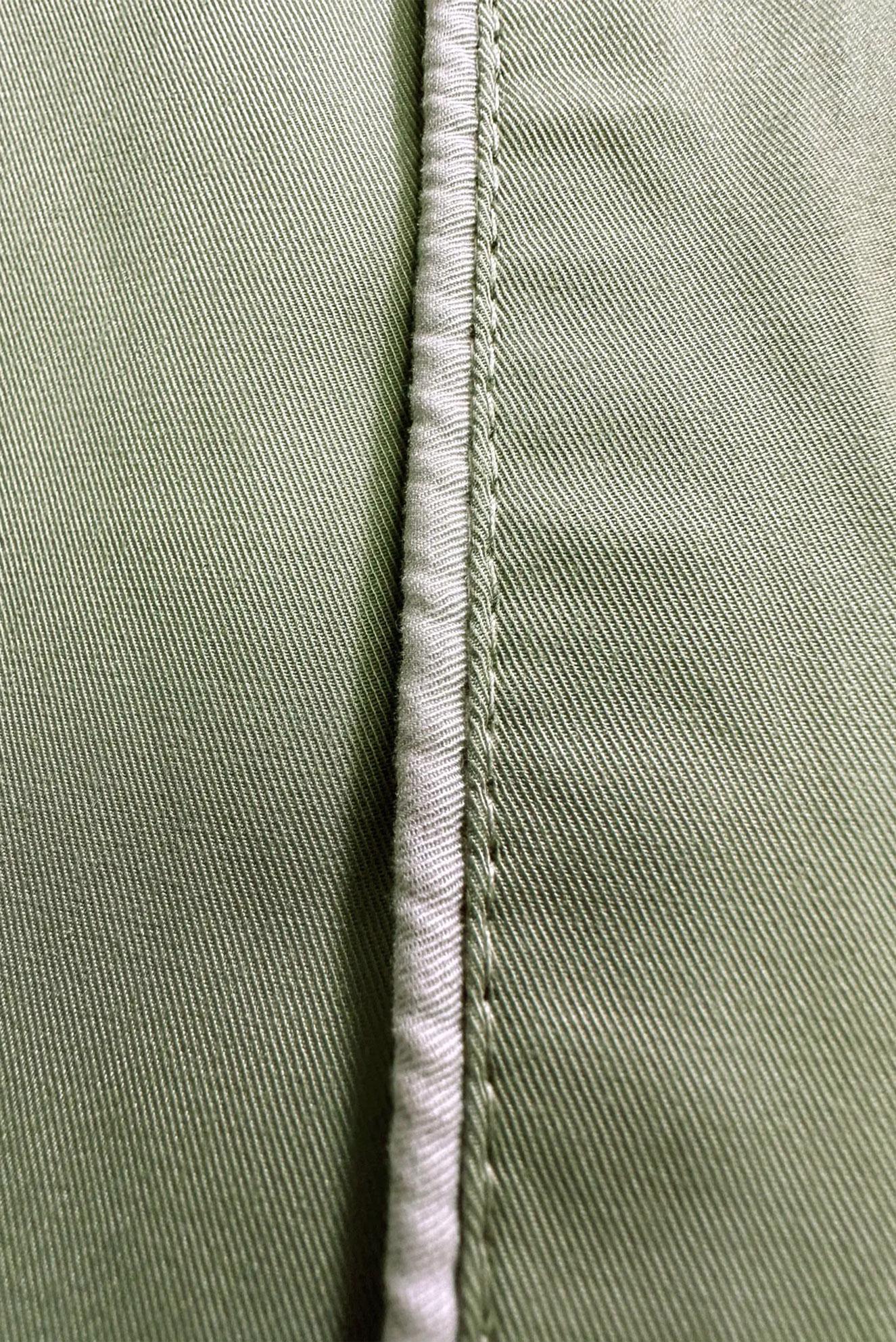 Tesettür giyim HAKİ KEMERLİ DÜĞMELİ BANTLI TRENÇKOT 10765