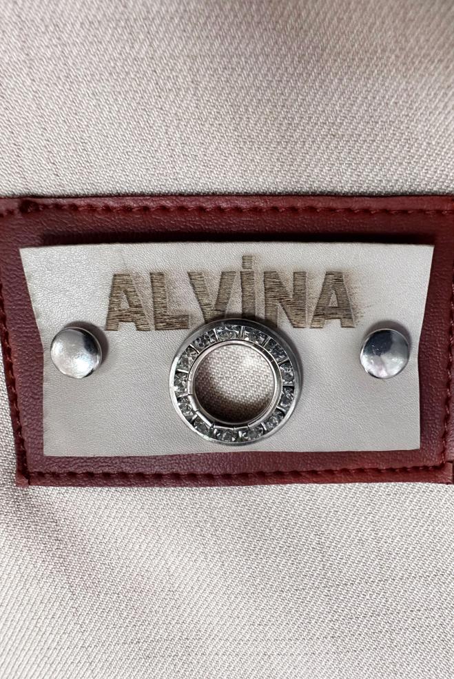 Tesettür giyim BEJ GÖMLEK YAKA KUŞAKLI TRENÇKOT 10779 - ALVİNA