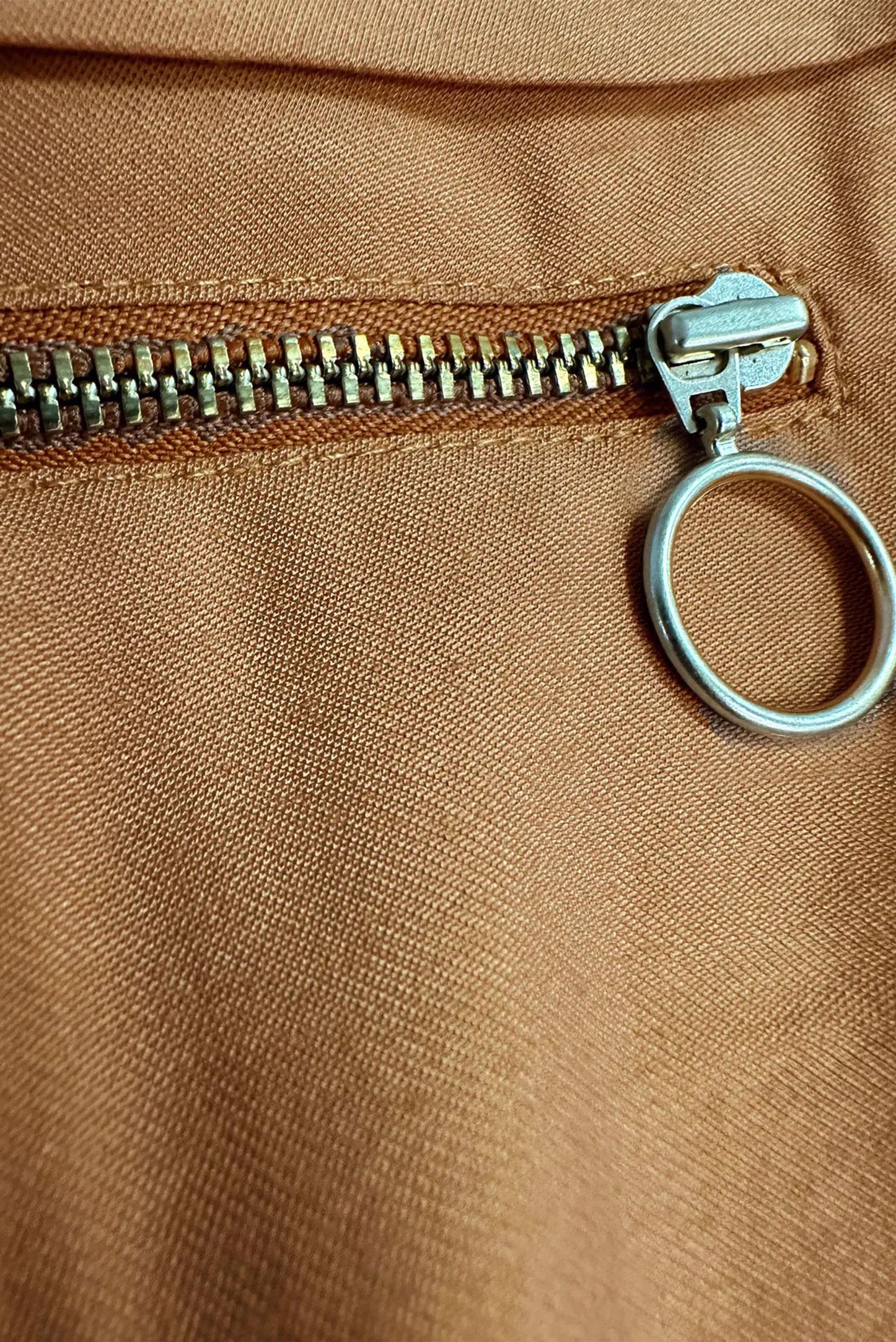 Hijab clothing TABA HOODED TRENCH COAT WITH SMOCKING WAIST 10780