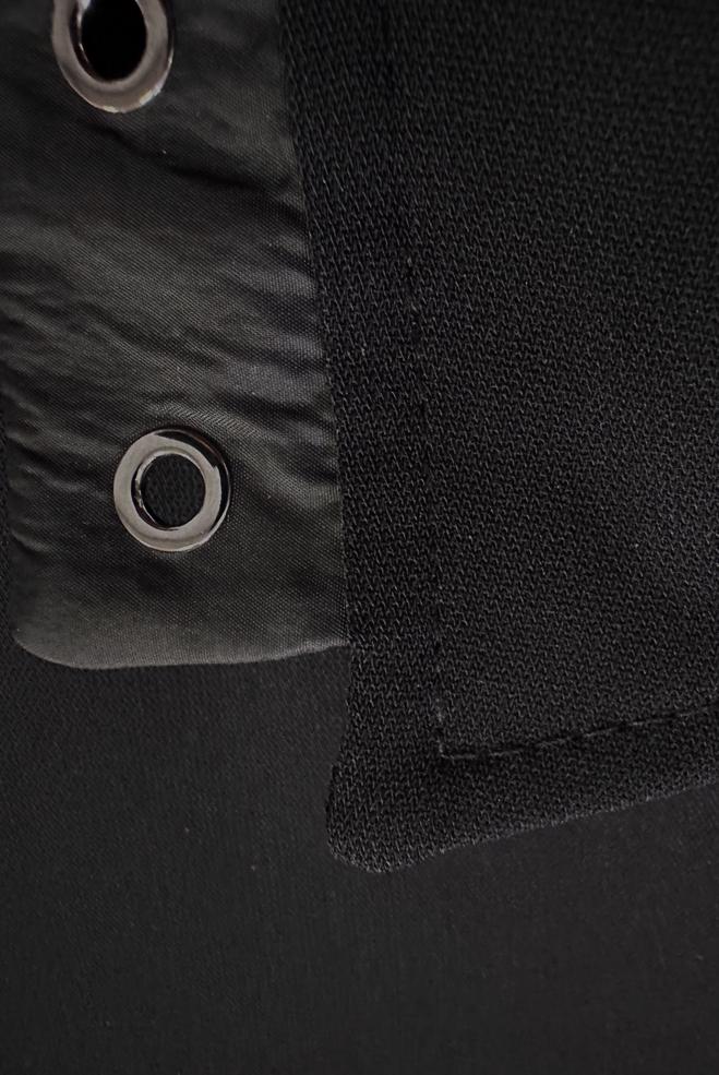 Tesettür giyim SİYAH KUŞGÖZÜ DETAYLI FERMUARLI GİY ÇIK 20373 - ALVİNA