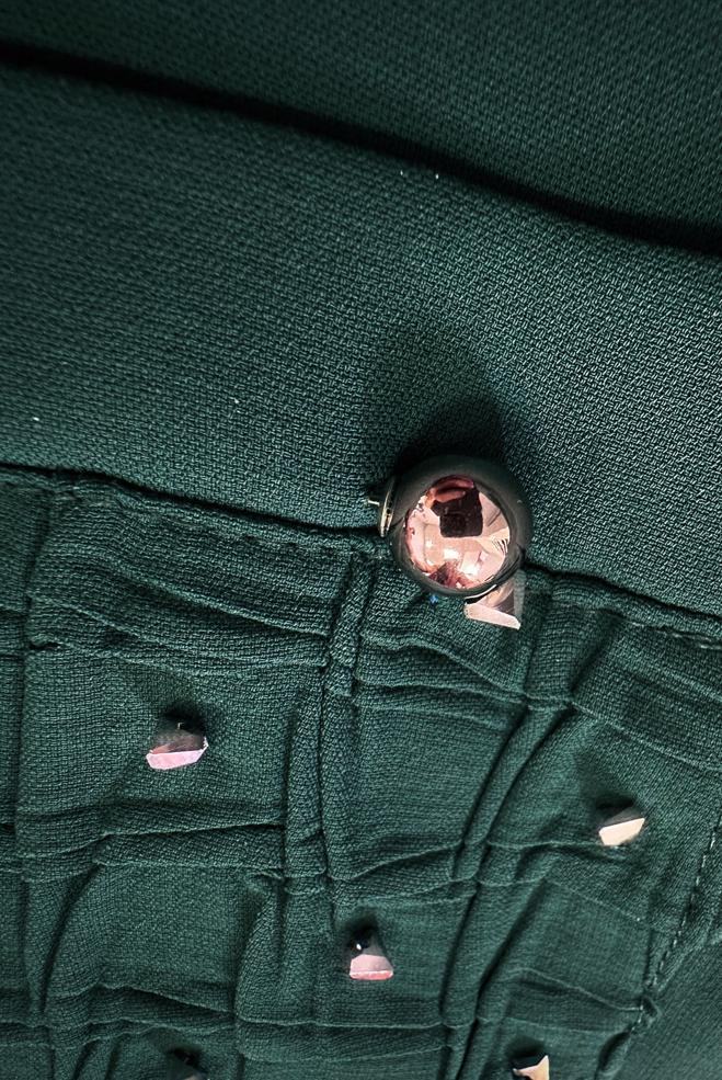 Vêtements hijab VERT SURMANTEAU ZIPPÉ DÉTAIL GEM 20374 - ALVİNA