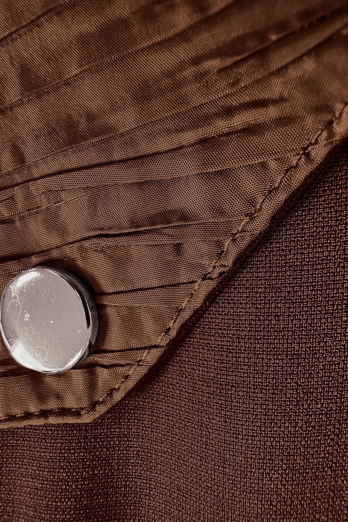 Tesettür giyim TABA METAL AKSESUARLI FERMUARLI GİY ÇIK 20375